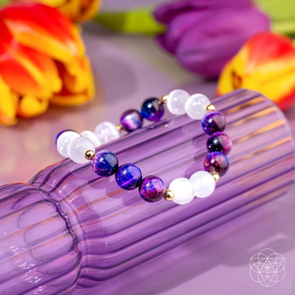 Cosmic Energy Amplifier - Galaxy Tiger’s Eye Bracelet by Conscious Items at Shirley Shoppe