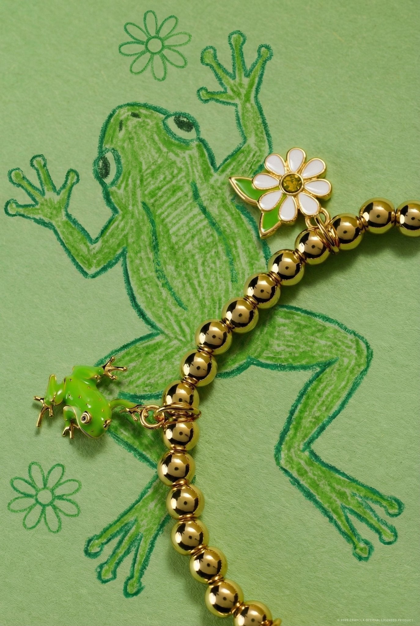Crayola Fan Favorites Forest Green Charm Stretch Bracelet by ALEX AND ANI at Shirley Shoppe