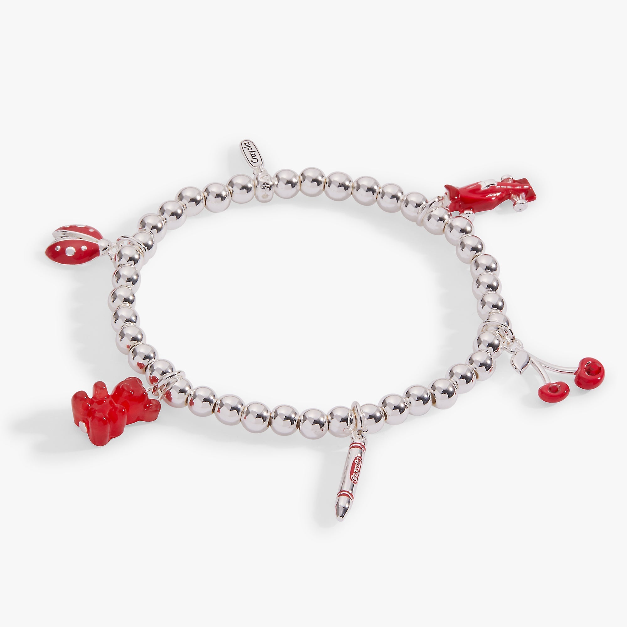 Crayola Fan Favorites Scarlet Charm Stretch Bracelet by ALEX AND ANI at Shirley Shoppe