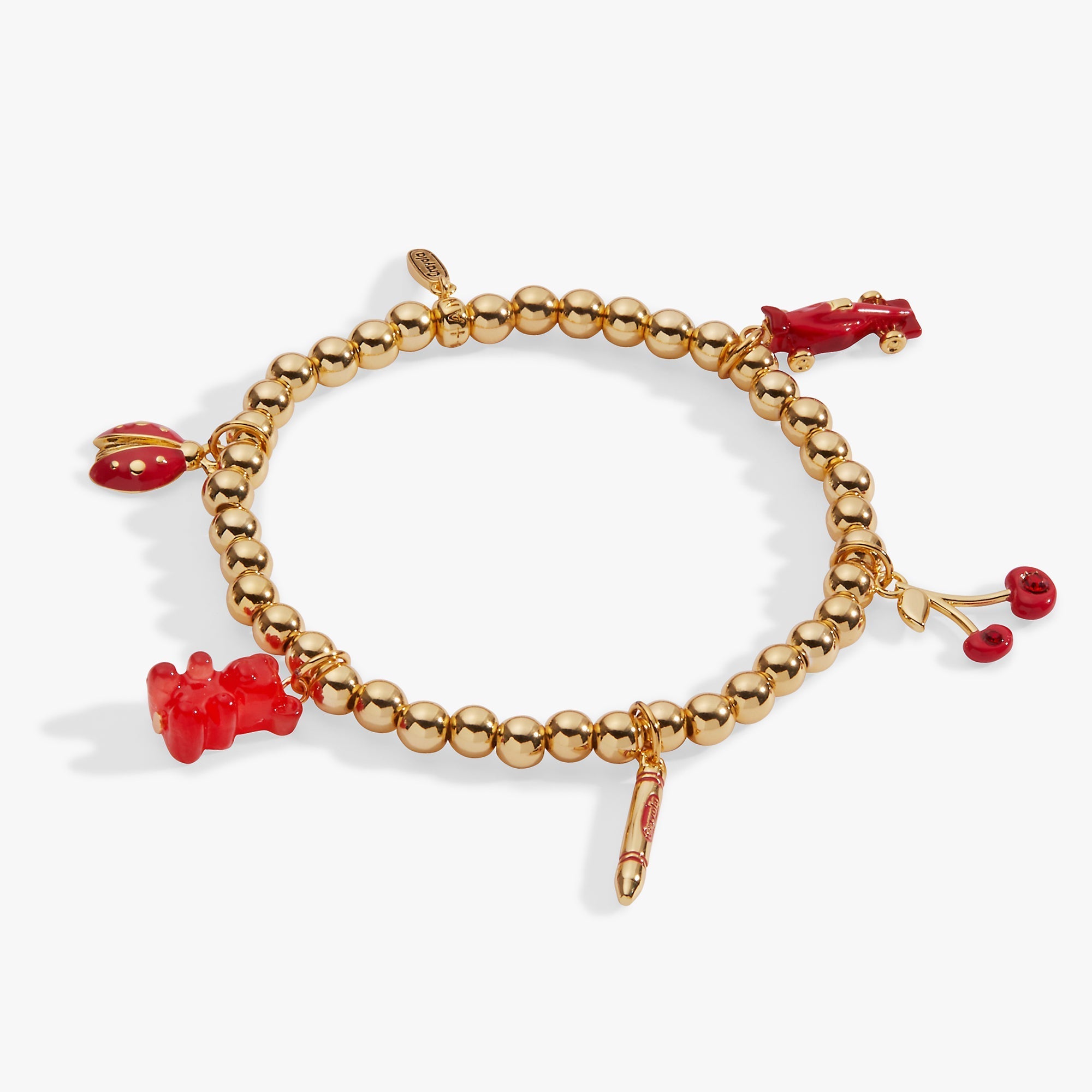 Crayola Fan Favorites Scarlet Charm Stretch Bracelet by ALEX AND ANI at Shirley Shoppe