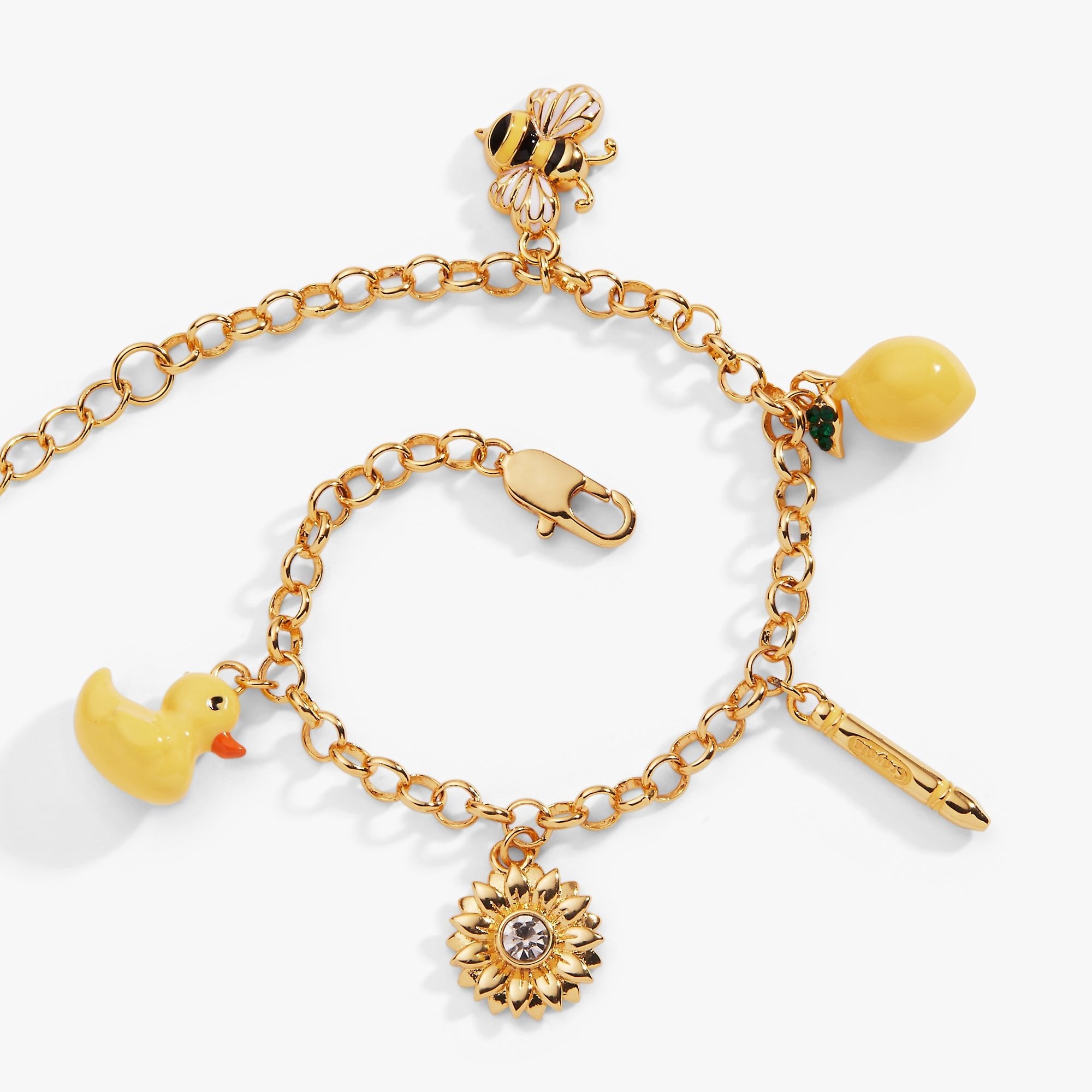 Crayola Fan Favorites Sunglow Charm Bracelet by ALEX AND ANI at Shirley Shoppe