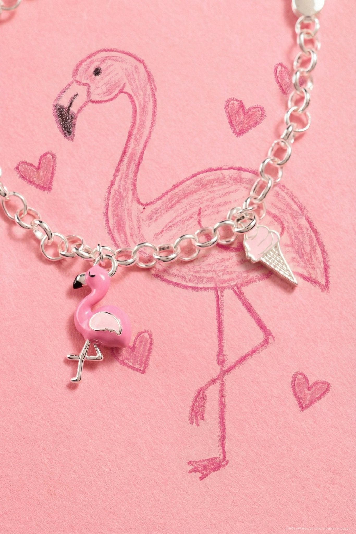 Crayola Fan Favorites Tickle Me Pink Charm Bracelet by ALEX AND ANI at Shirley Shoppe
