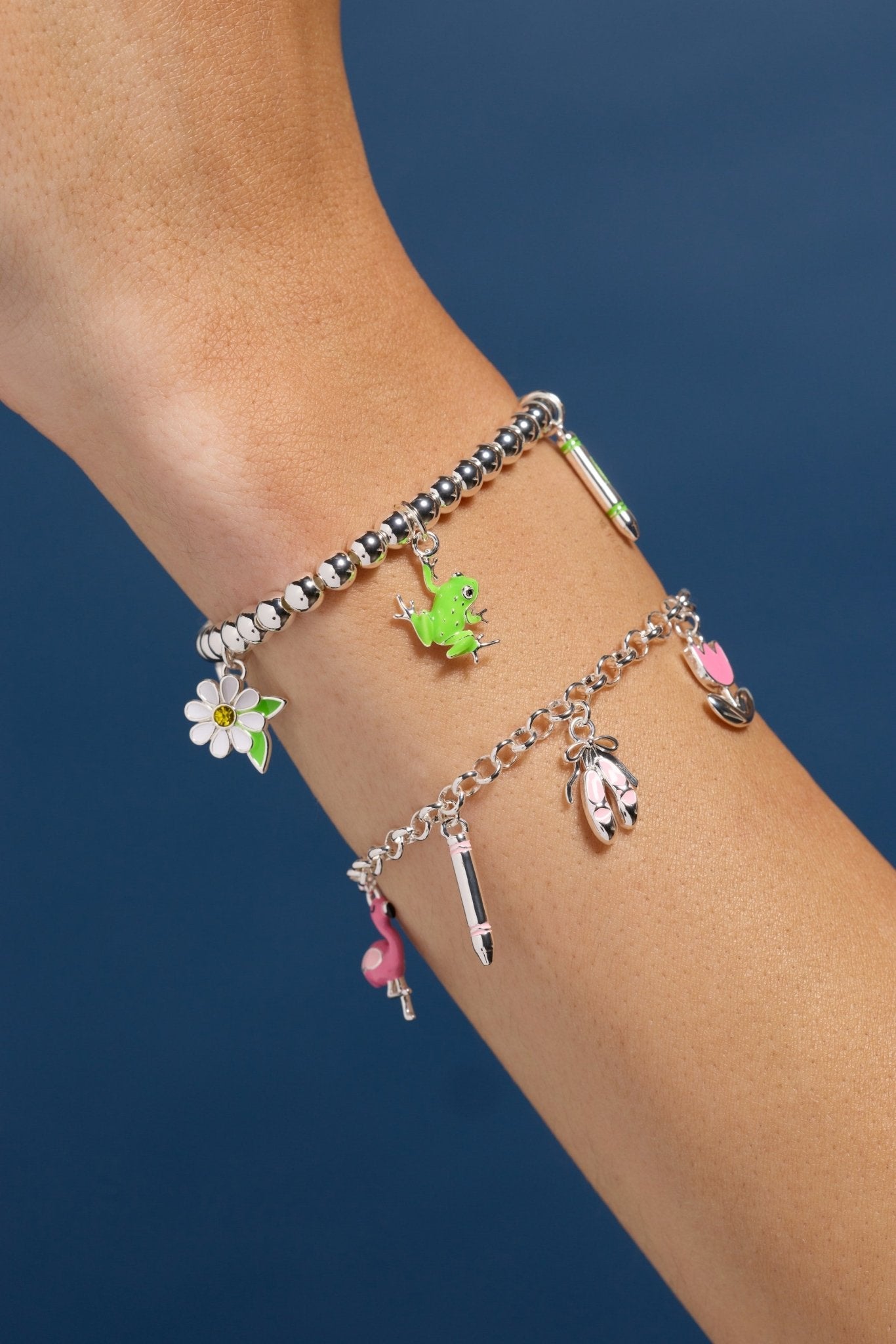 Crayola Fan Favorites Tickle Me Pink Charm Bracelet by ALEX AND ANI at Shirley Shoppe