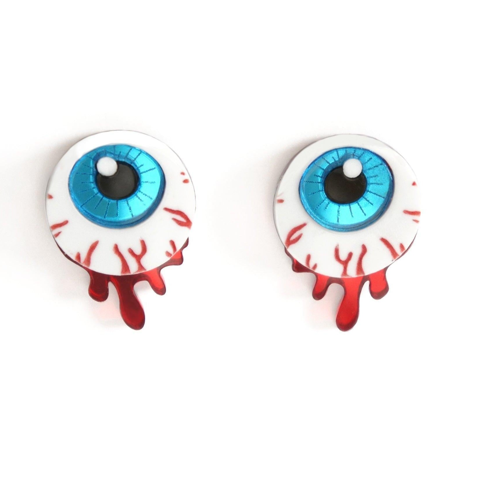 Creepy Zombie Eye Earrings by Laliblue – Retro Statement Jewelry Laliblue by Quirks! at Shirley Shoppe