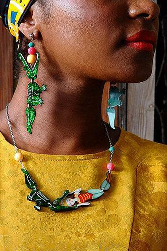 Crocodile Earrings by Laliblue by Quirks! at Shirley Shoppe
