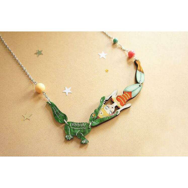 Crocodile Tamer Necklace by Laliblue