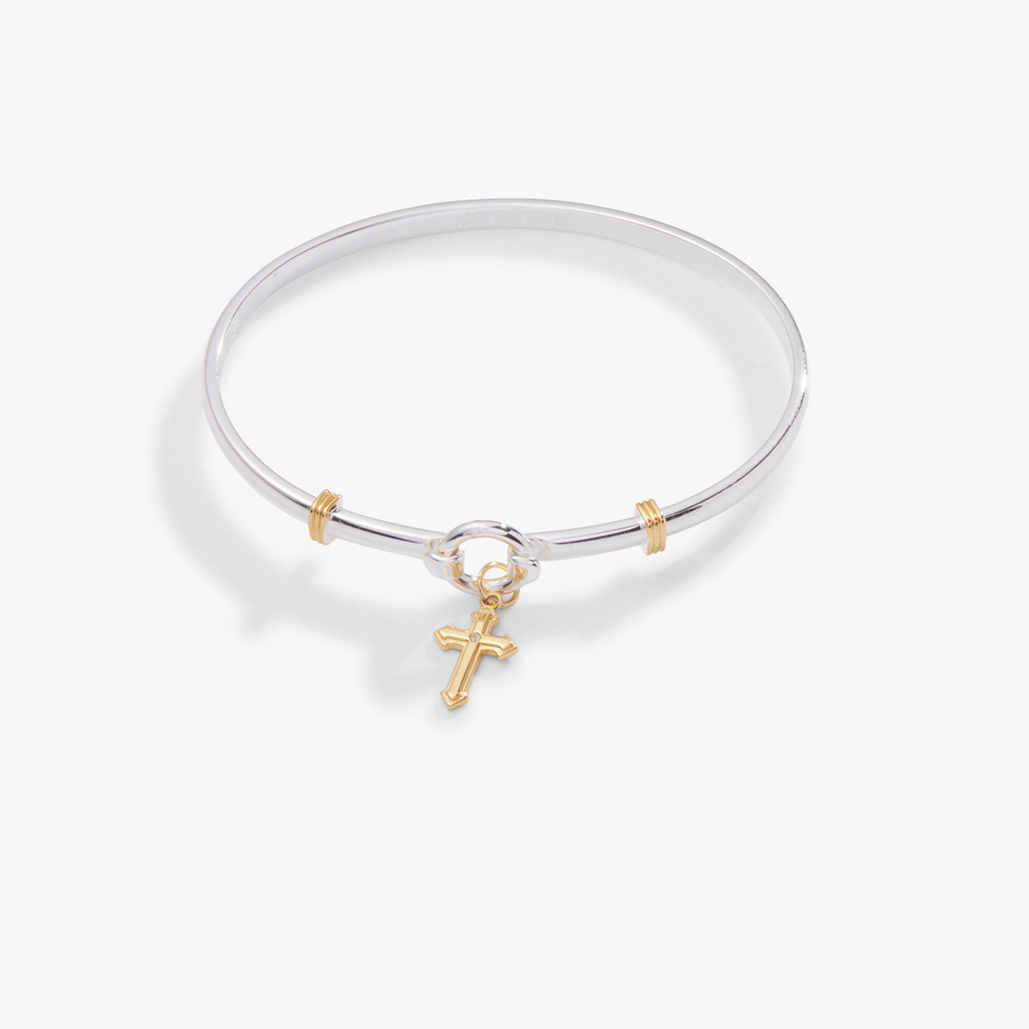 Cross Clip Bangle by ALEX AND ANI at Shirley Shoppe