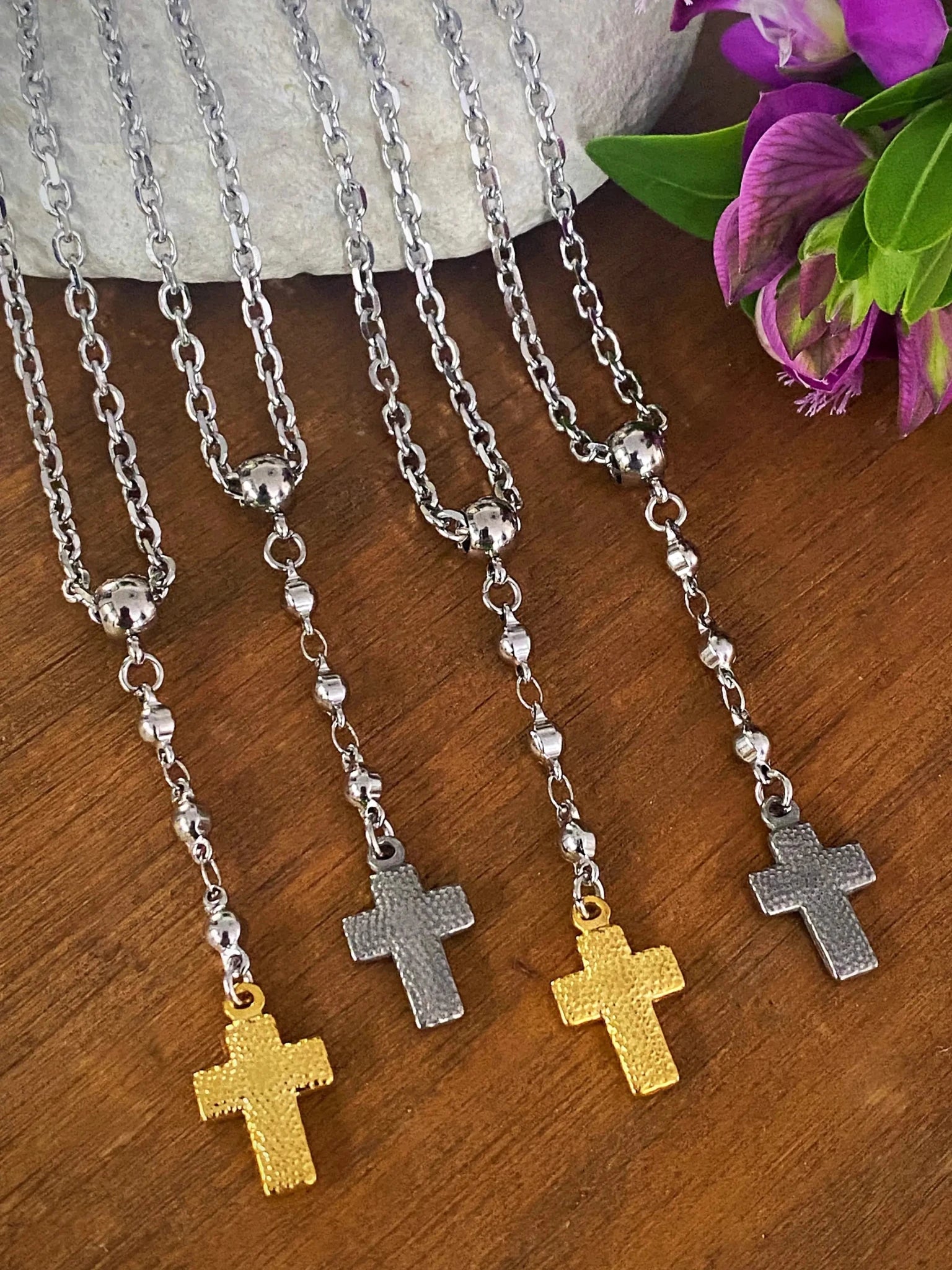 CROSS LARIAT CHOKER by Bellaforma Jewelry at Shirley Shoppe