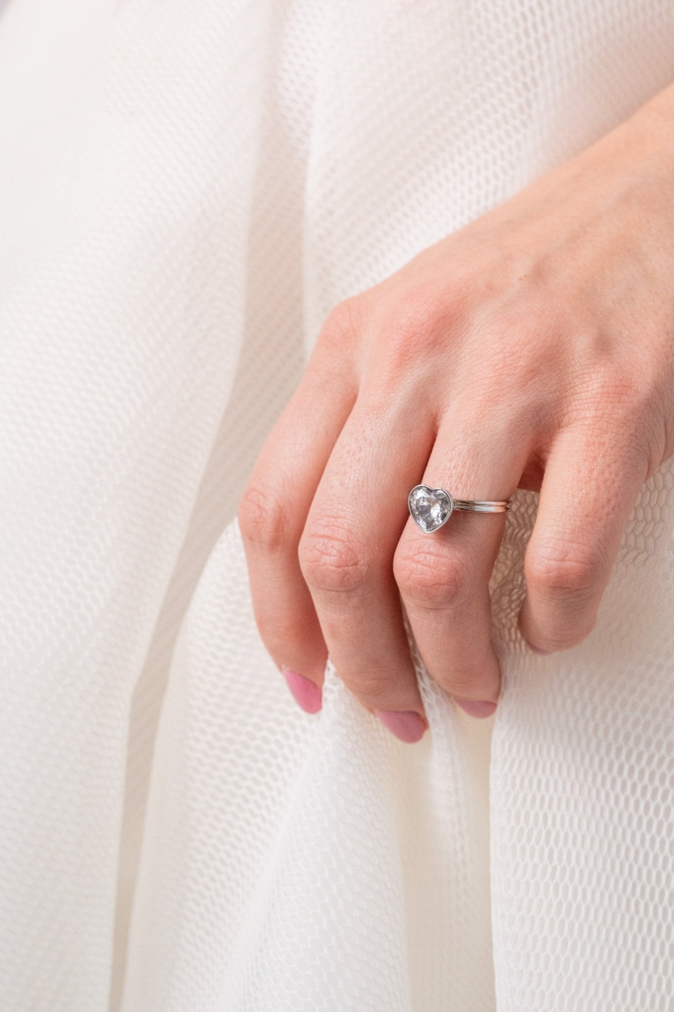 Crystal Heart Ring by ALEX AND ANI at Shirley Shoppe