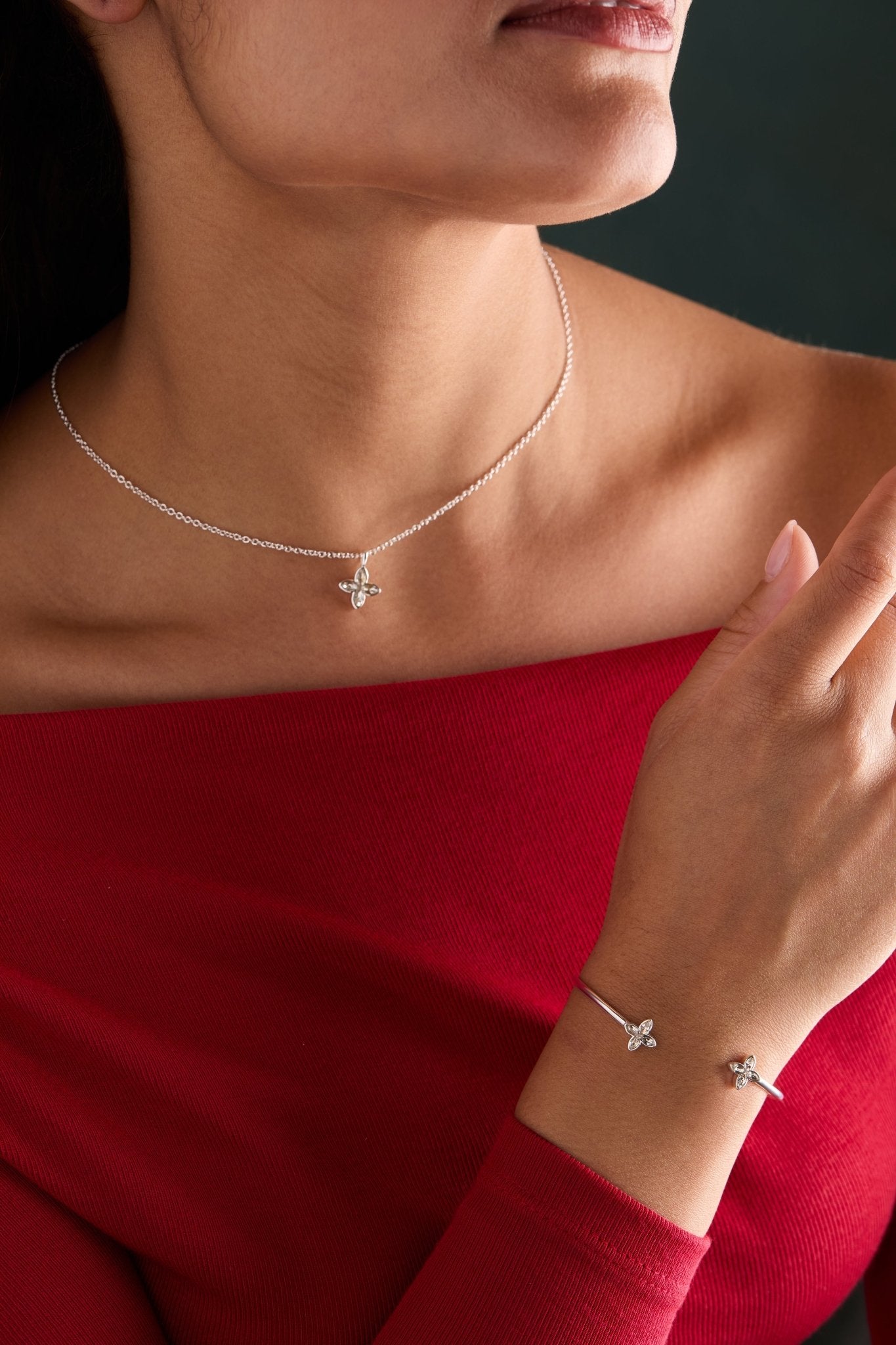 Crystal Logo Star Necklace by ALEX AND ANI at Shirley Shoppe