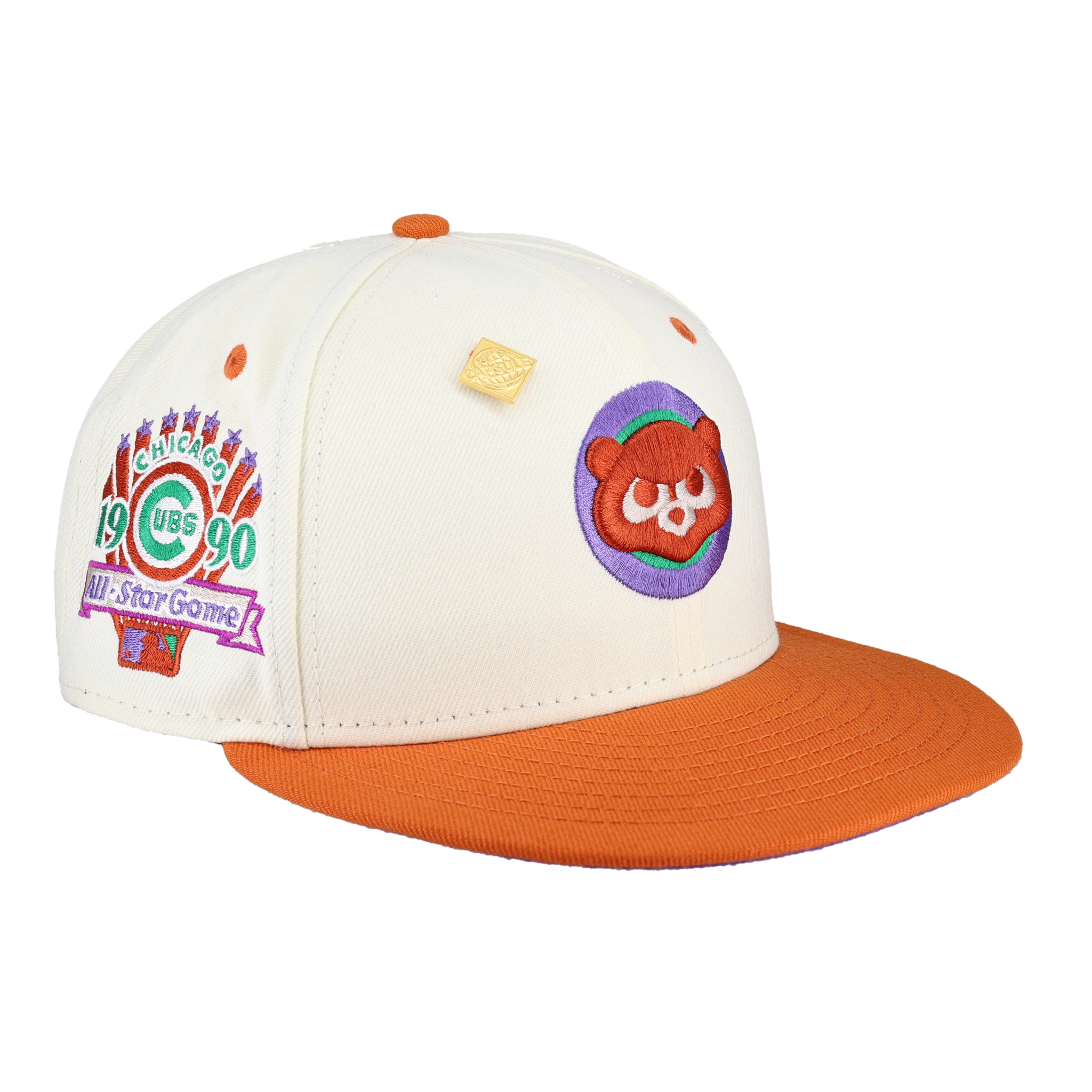 Chicago Cubs Chrome 1990 All Star Game Patch 59Fifty Fitted Hat