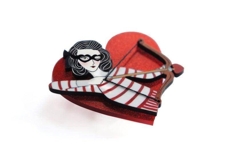 Cupid Girl Brooch by Laliblue by Quirks! at Shirley Shoppe