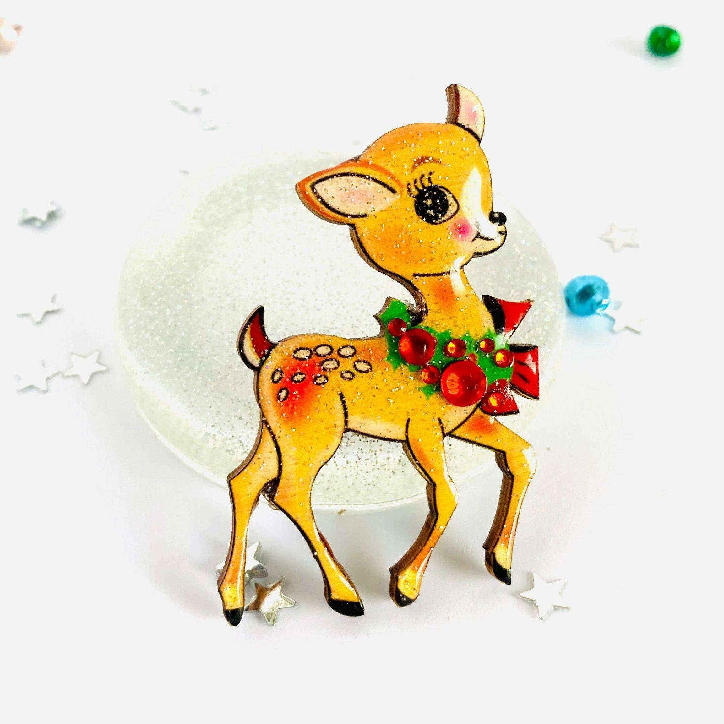 Cute Deer Brooch by Rosie Rose Parker