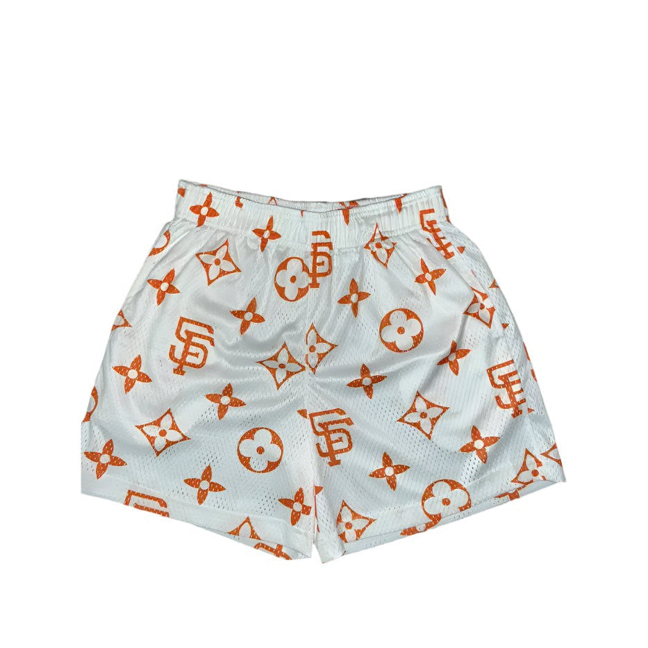 Bravest Studios orange and white SF Shorts