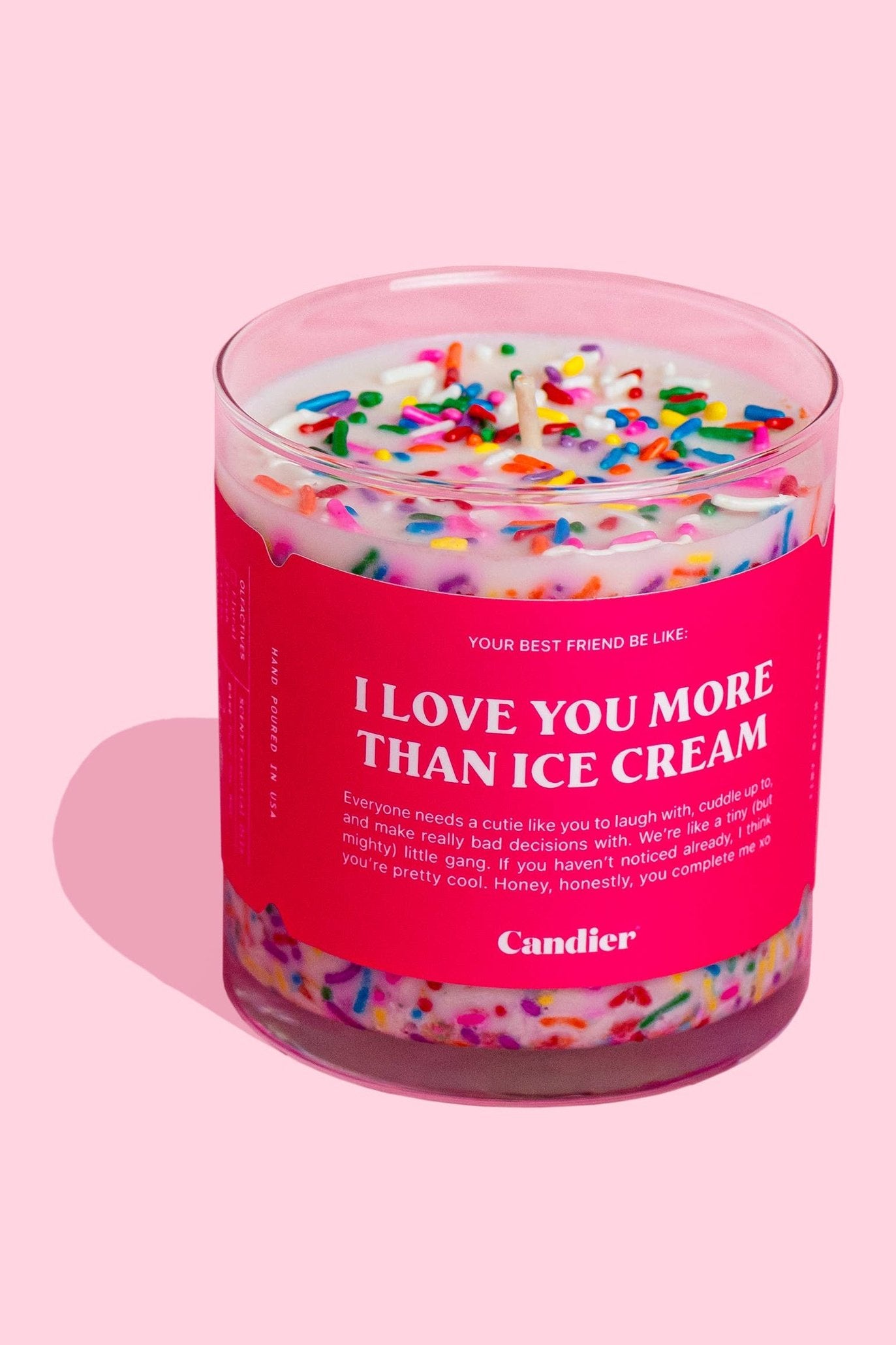 Candier - Love You More Than Ice cream Candle