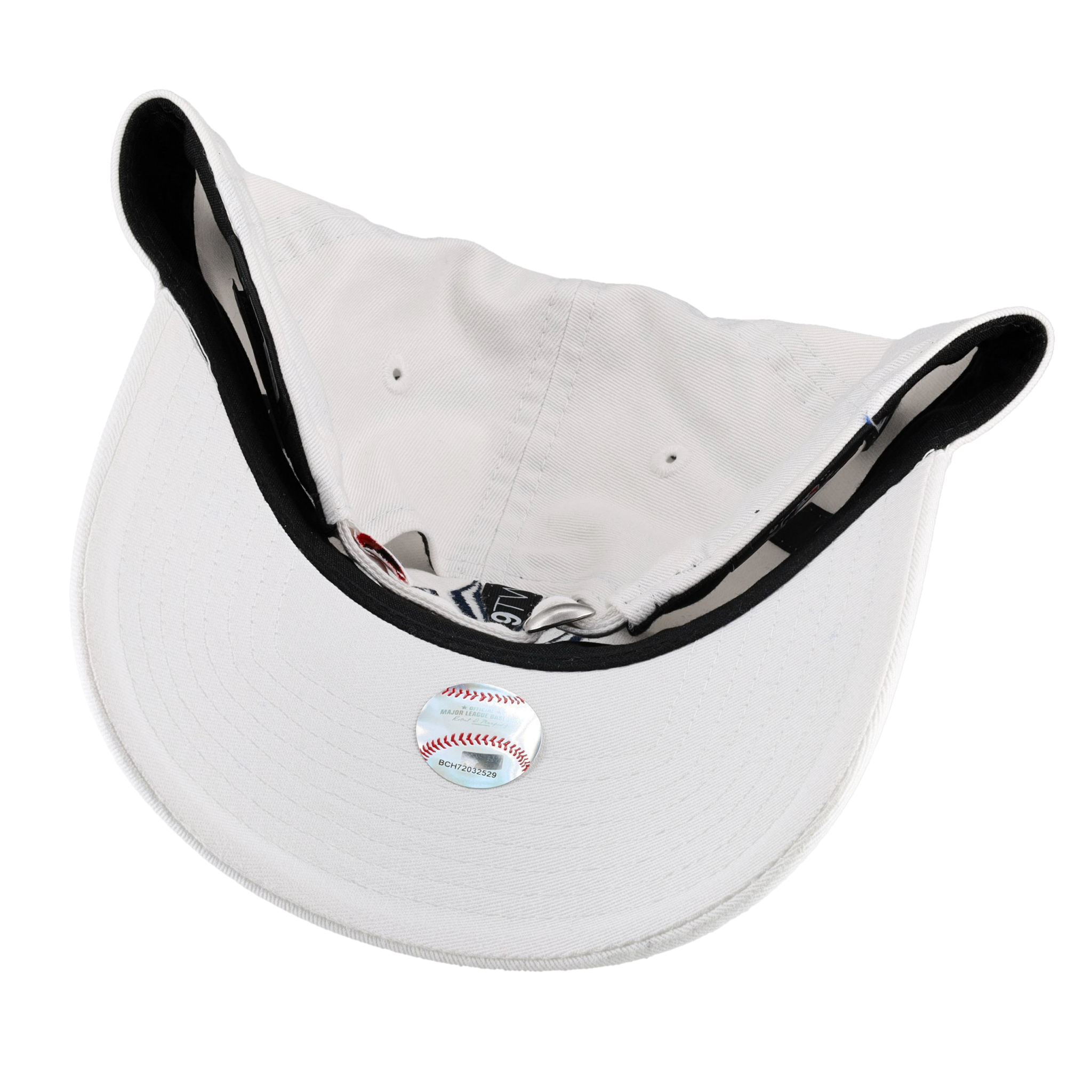 New York Yankees New Era 9Twenty Adjustable Hat (White Navy)