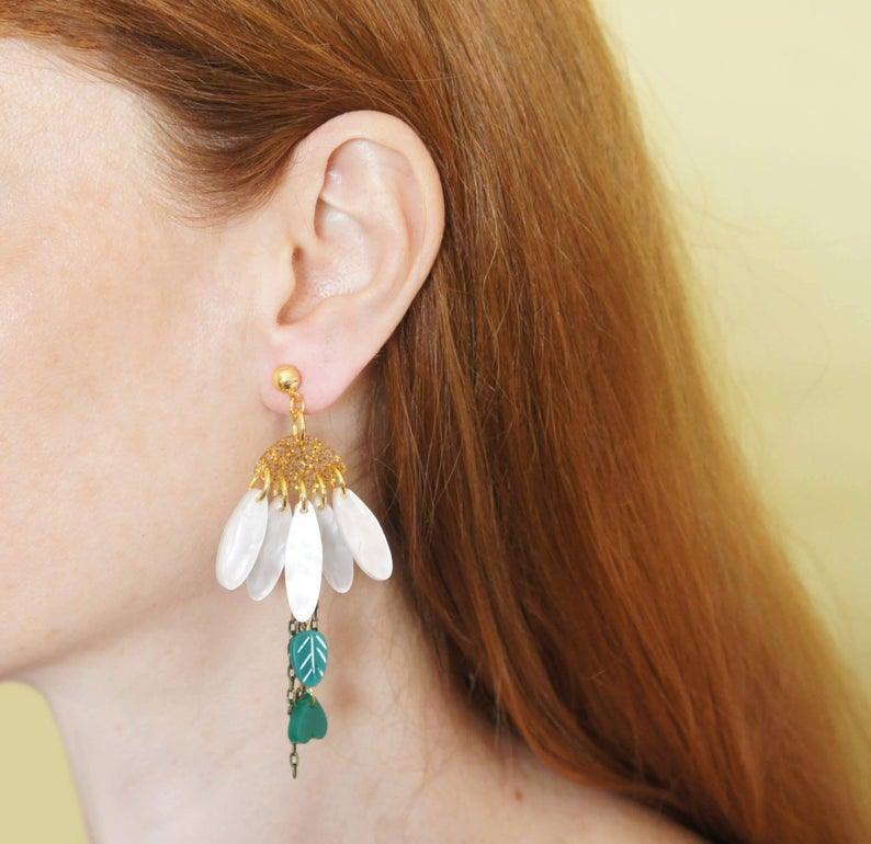 Daisies Petals Earrings by Laliblue by Quirks! at Shirley Shoppe
