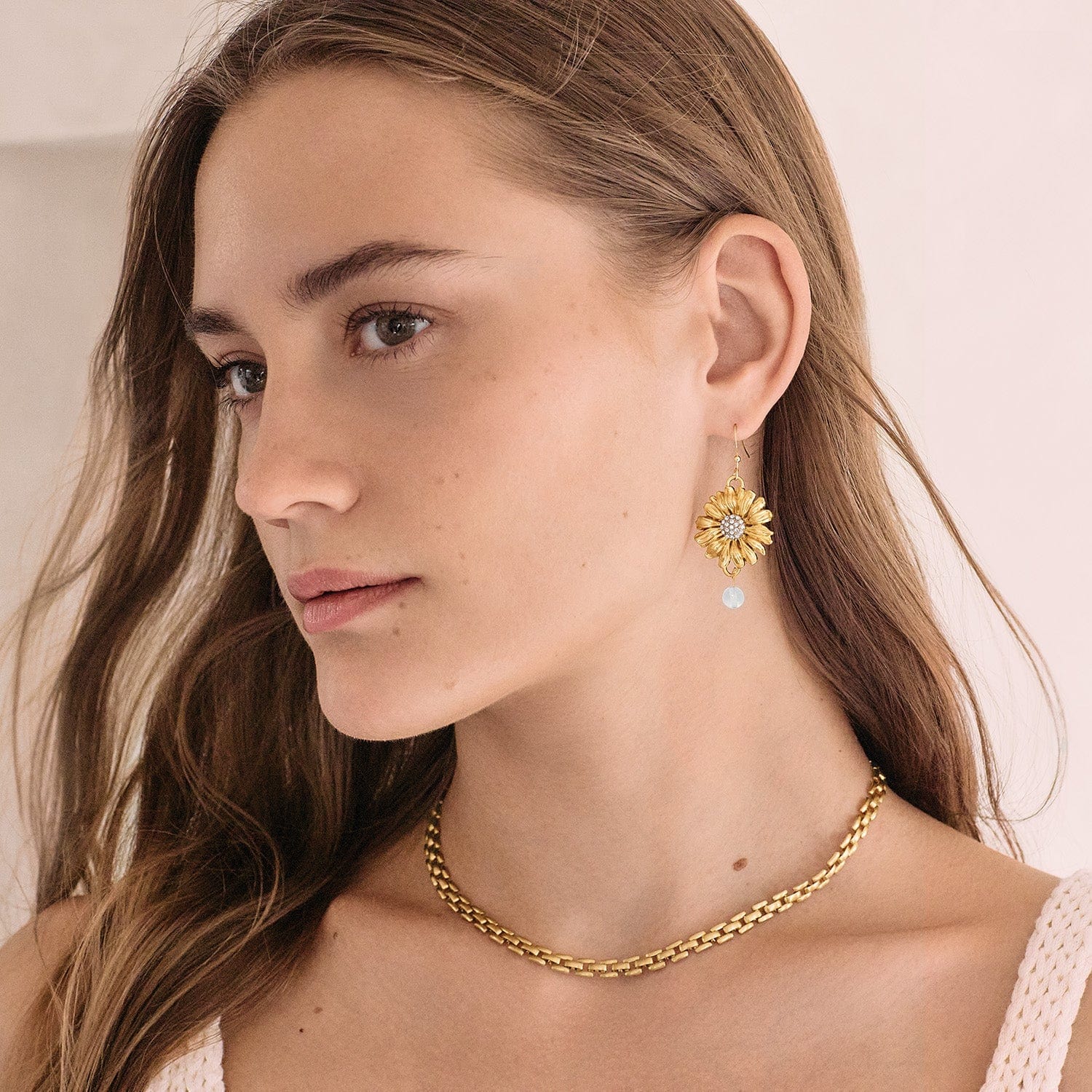 Daisy Dee Golden French Wire Earrings