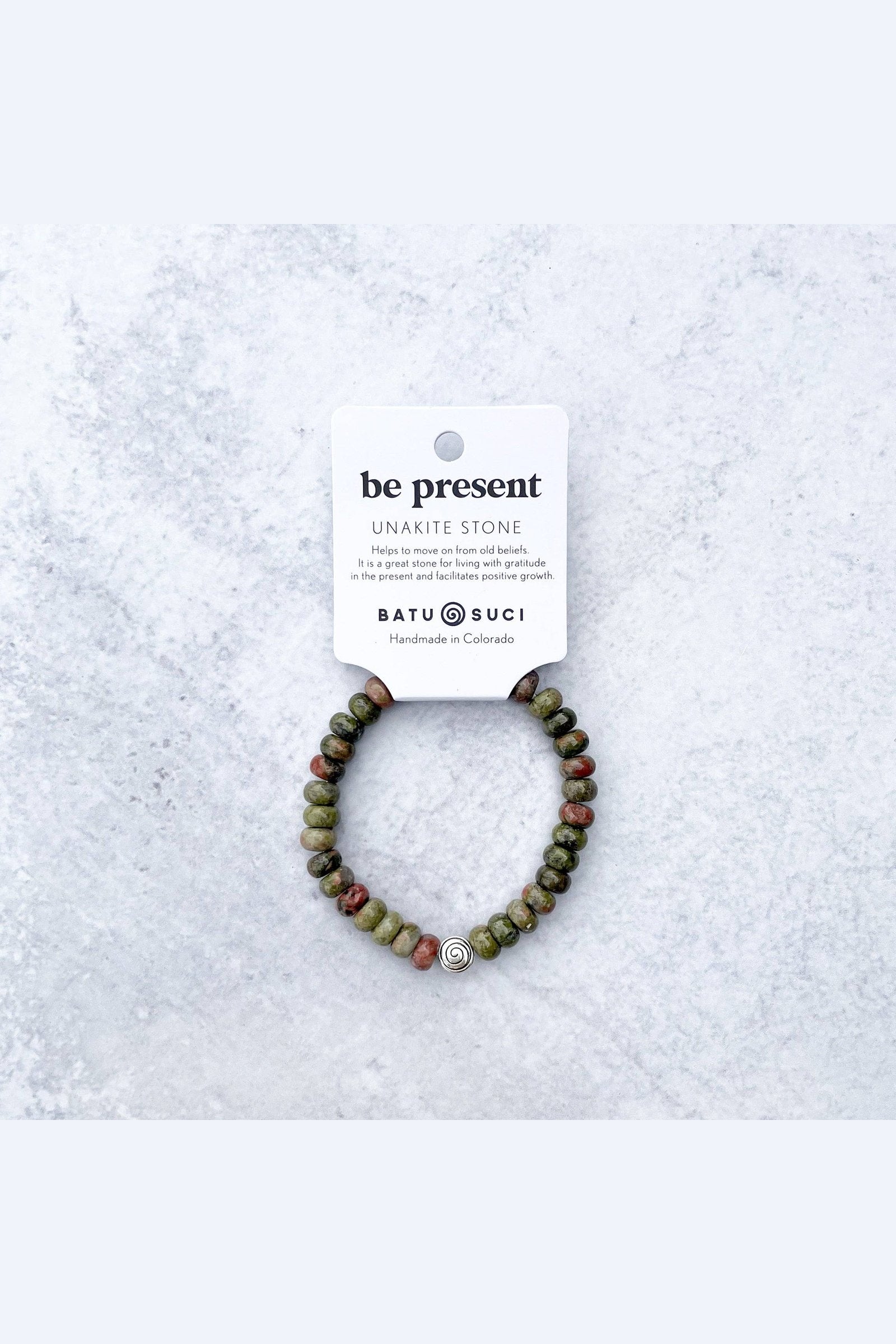 Batu Suci - Be Present Rondelle Bracelet