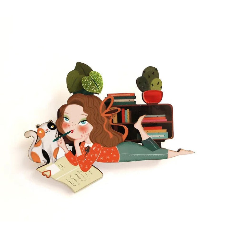 Dear diary brooch by Laliblue by Quirks! at Shirley Shoppe