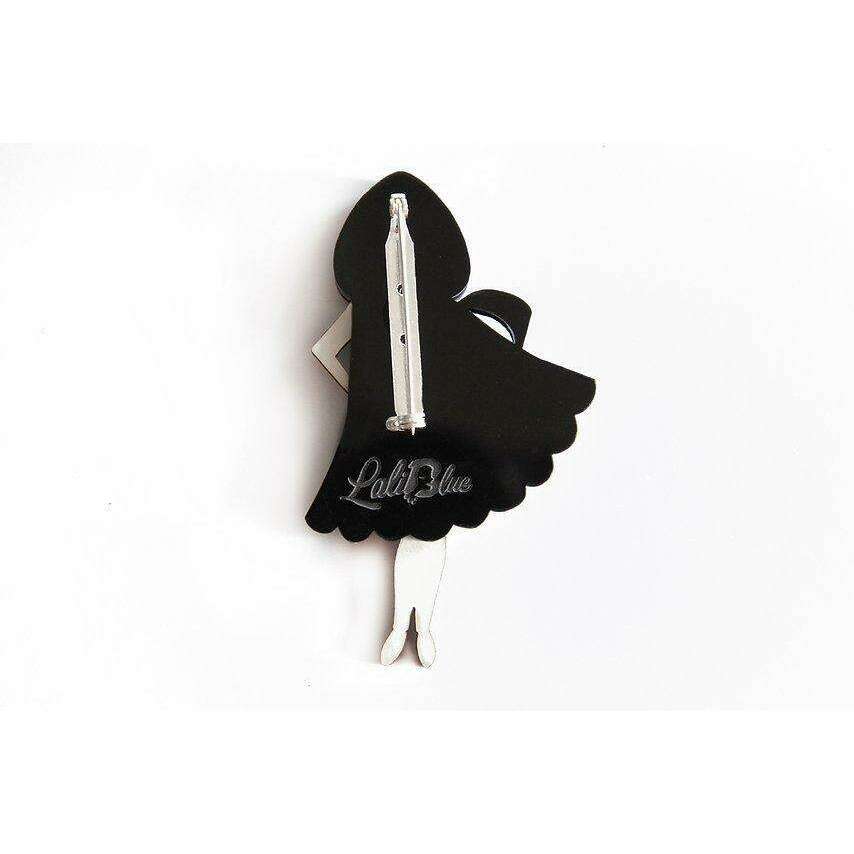 Death Girl Brooch by Laliblue