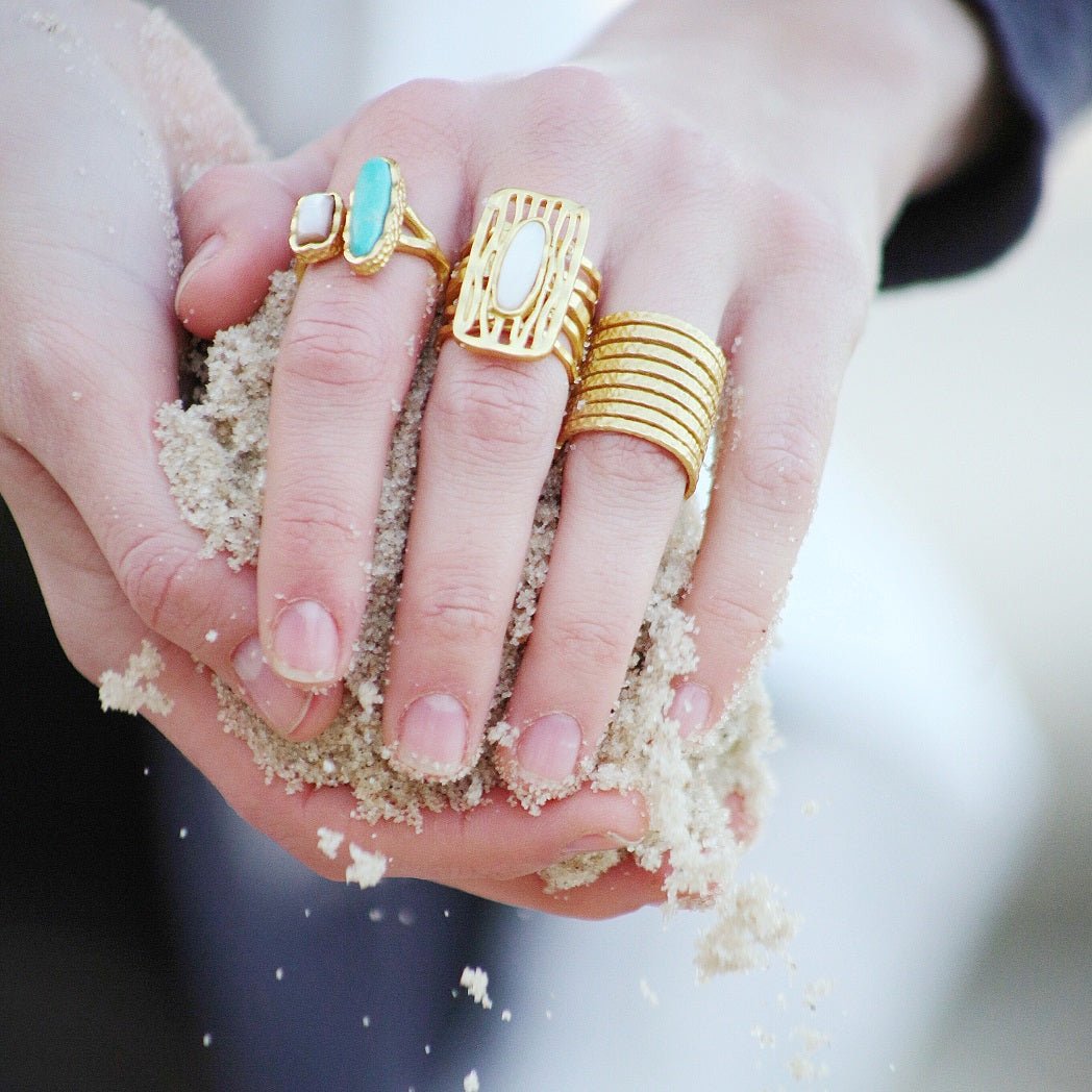 Deco Wire Stackable Ring by Christina Greene at Shirley Shoppe
