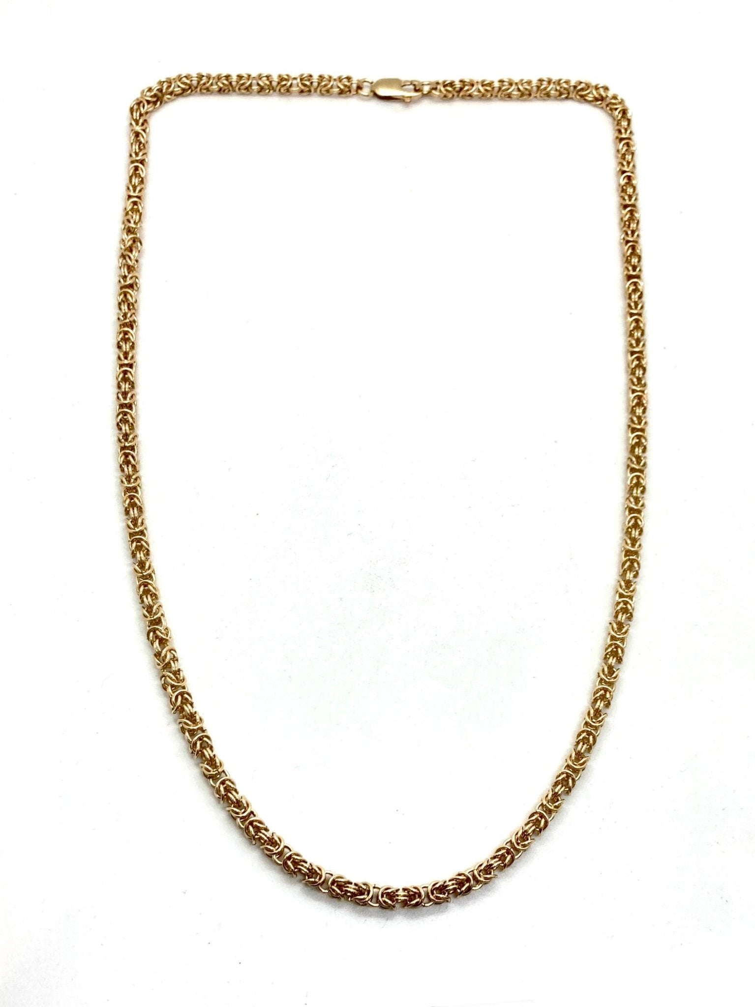 Delicate Byzantine Chainmaille Necklace in 14K Gold Fill by Alison Morse at Shirley Shoppe