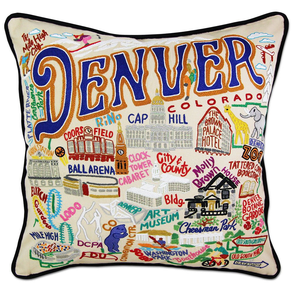 Denver Hand - Embroidered Pillow by Quirks! at Shirley Shoppe