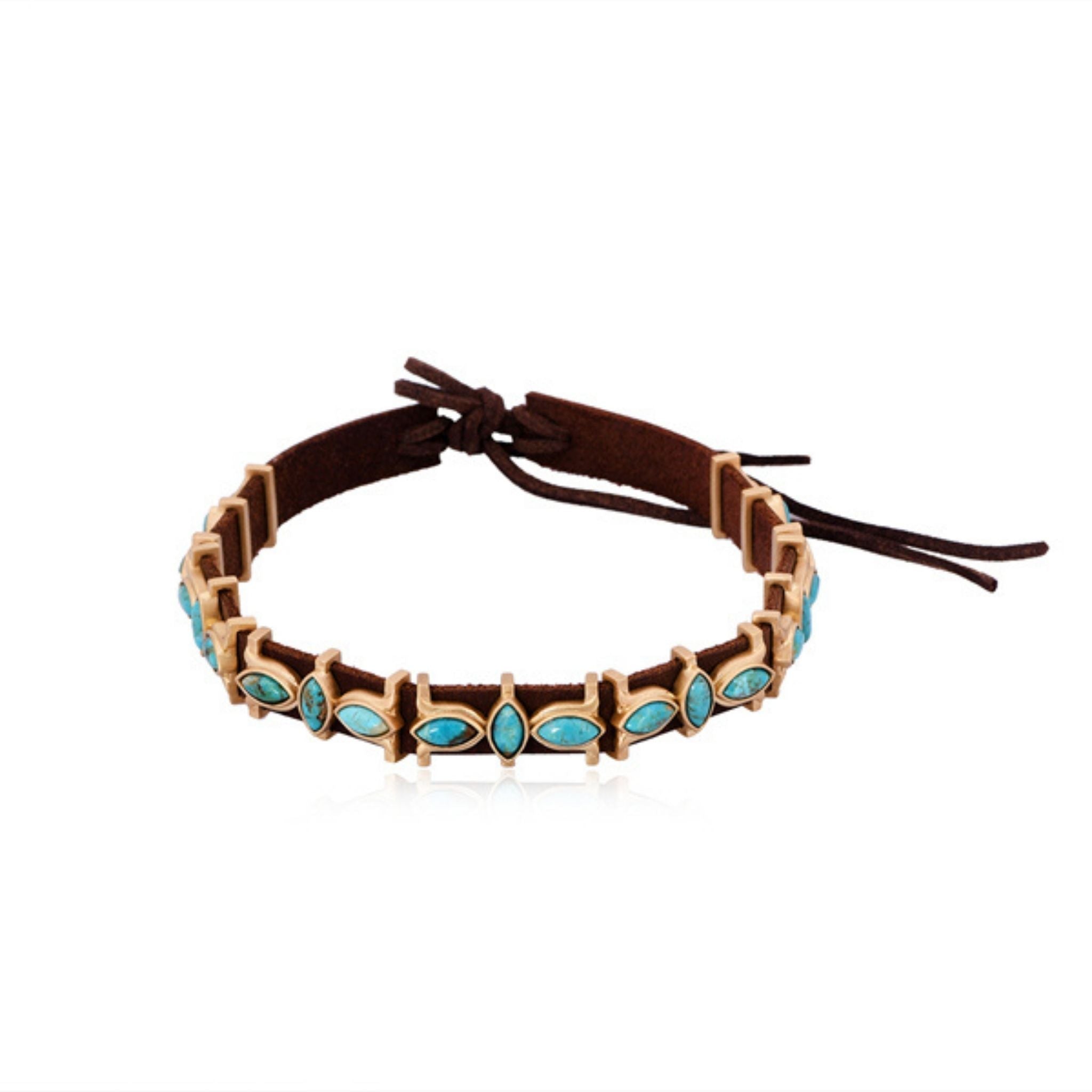 Desert Flower Hat Band - Turquoise by Christina Greene at Shirley Shoppe