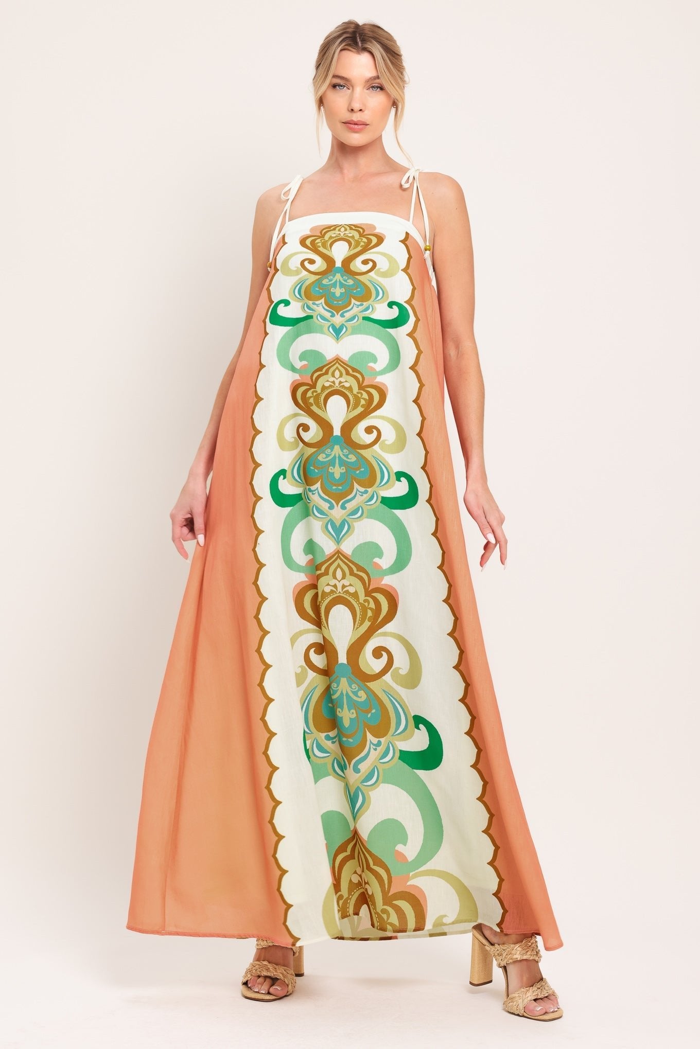 DESERT JEWEL WOVEN MAXI DRESS by Flying Tomato at Shirley Shoppe