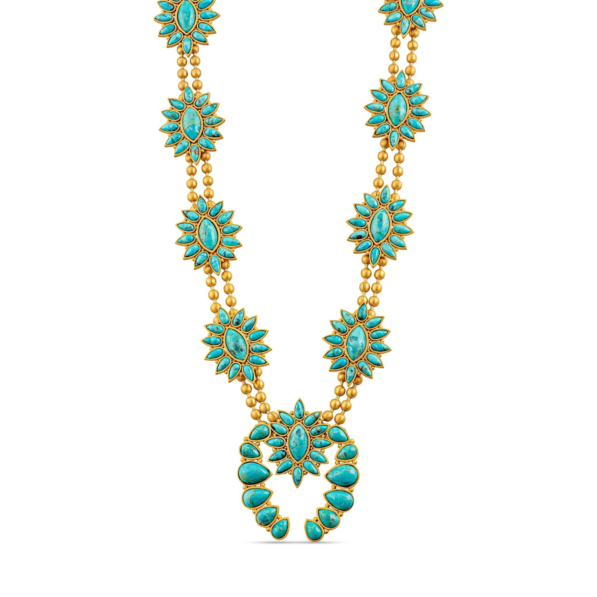 Desert Squash Blossom Necklace by Christina Greene at Shirley Shoppe