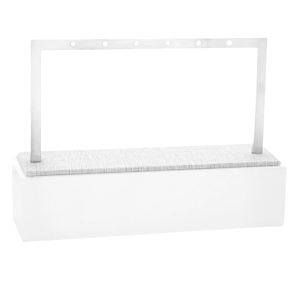 3 Tier Earring Display Rack Stainless Steel Gray Linen set of 2