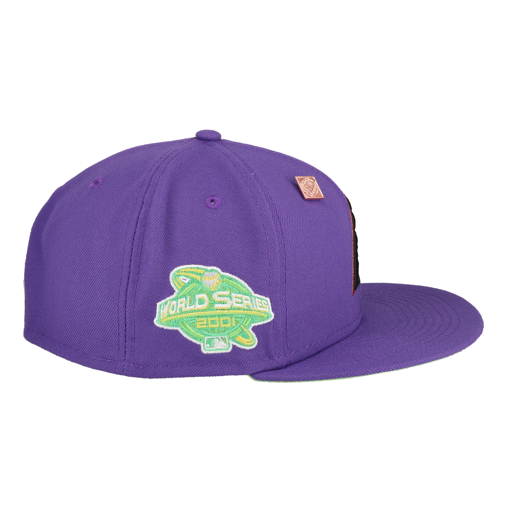Arizona Diamondbacks Citrus Pop 2001 World Series Patch Fitted Hat