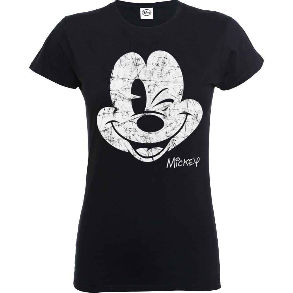Disney Mickey Mouse Beaten Face [T-Shirt] by Rock Band Apparel at Shirley Shoppe