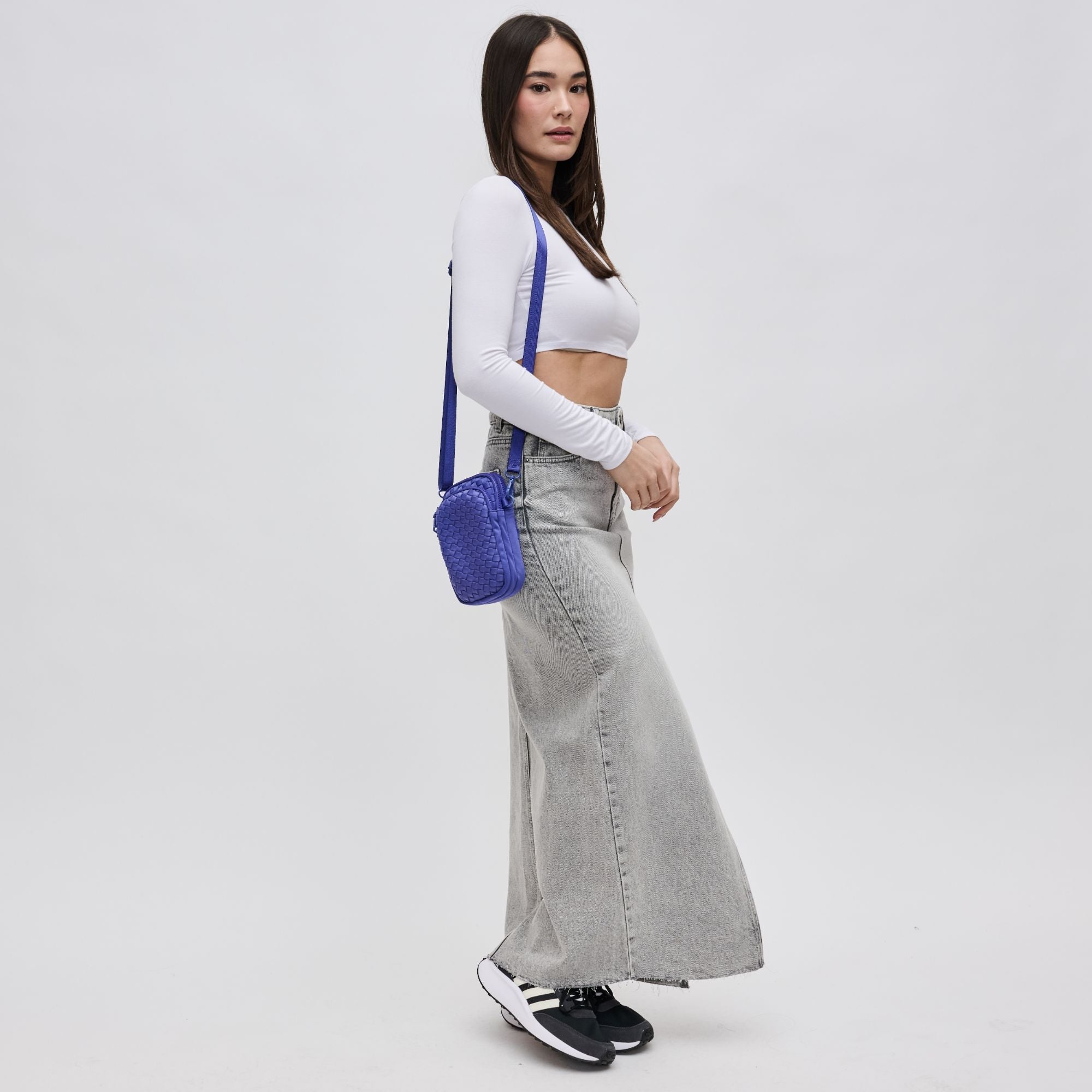 Divide & Conquer - Woven Neoprene Crossbody by Sol and Selene at Shirley Shoppe