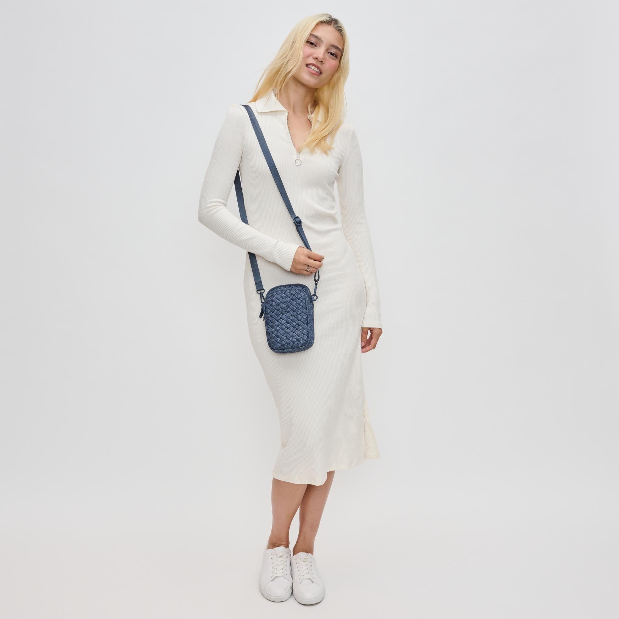 Divide & Conquer - Woven Neoprene Crossbody by Sol and Selene at Shirley Shoppe