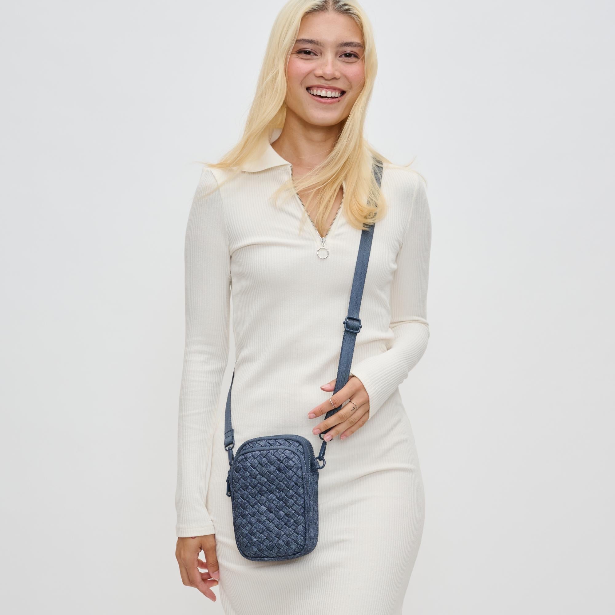 Divide & Conquer - Woven Neoprene Crossbody by Sol and Selene at Shirley Shoppe