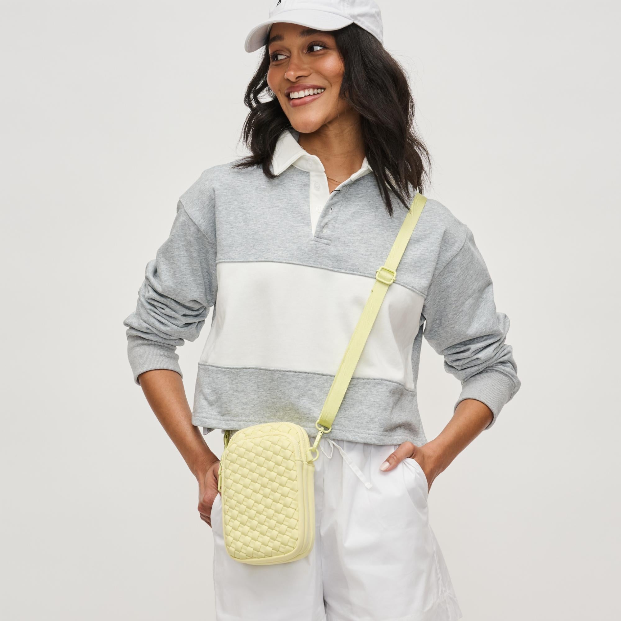Divide & Conquer - Woven Neoprene Crossbody by Sol and Selene at Shirley Shoppe