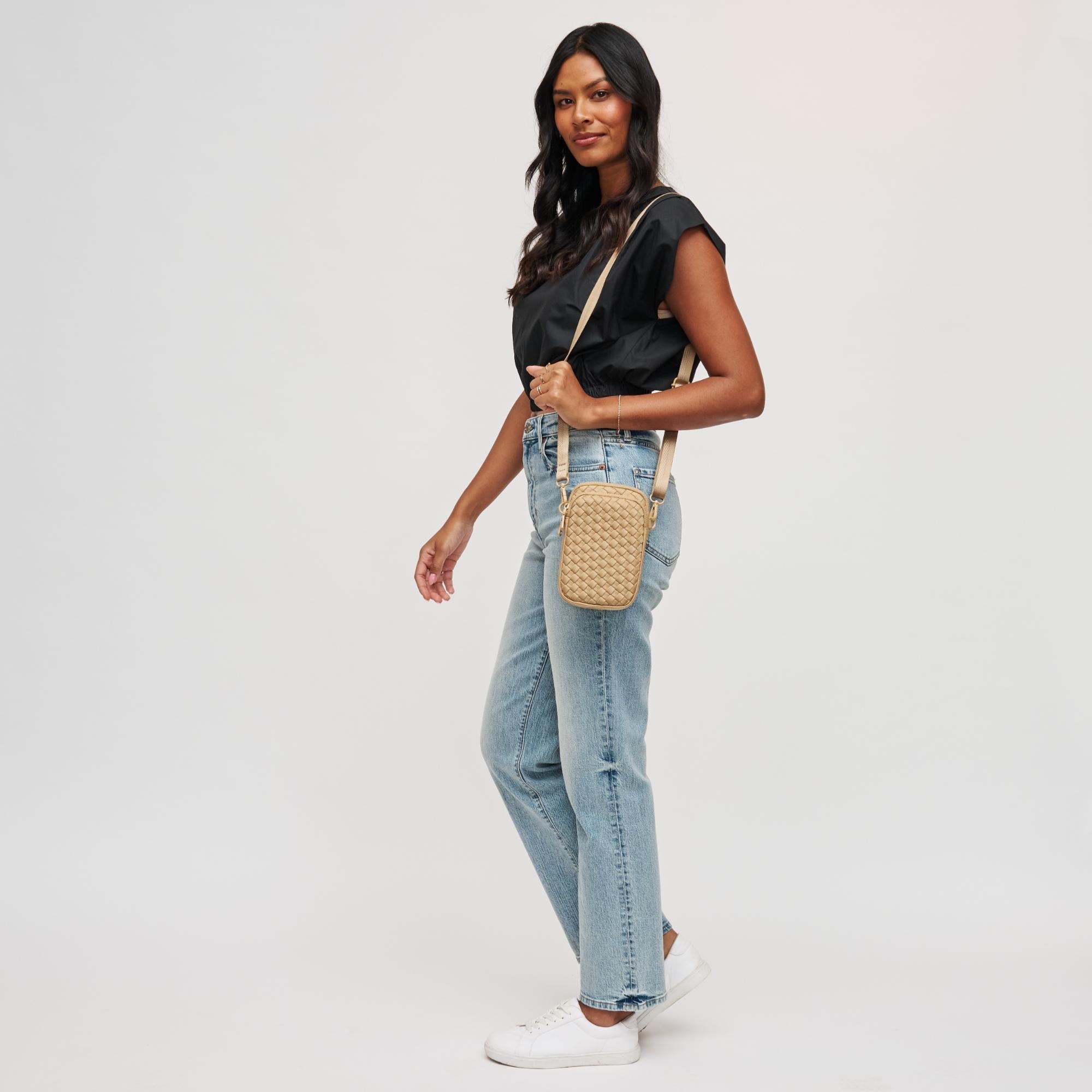 Divide & Conquer - Woven Neoprene Crossbody by Sol and Selene at Shirley Shoppe