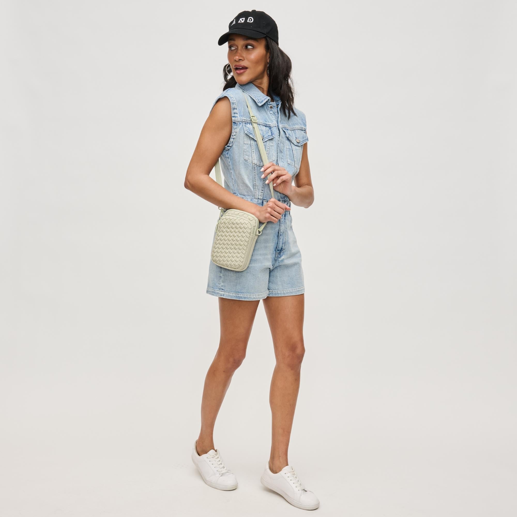 Divide & Conquer - Woven Neoprene Crossbody by Sol and Selene at Shirley Shoppe