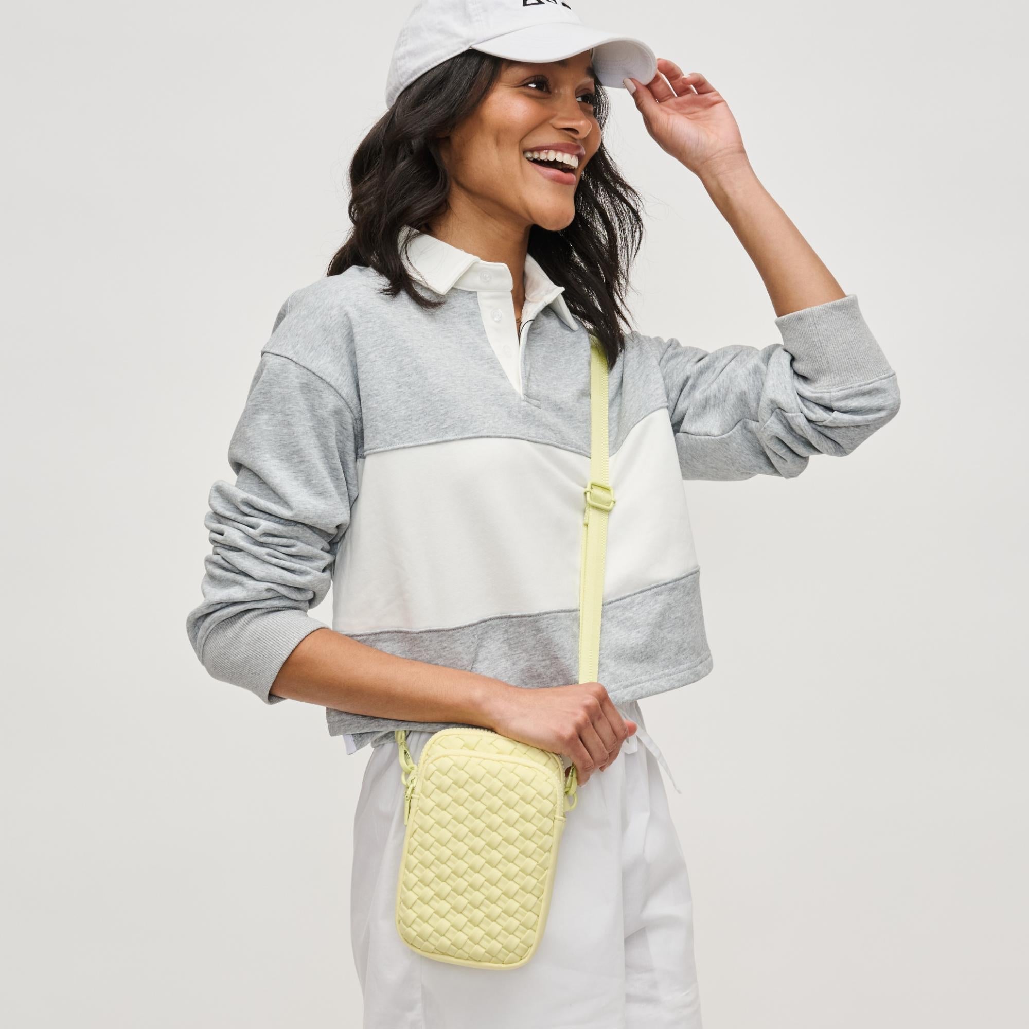 Divide & Conquer - Woven Neoprene Crossbody by Sol and Selene at Shirley Shoppe
