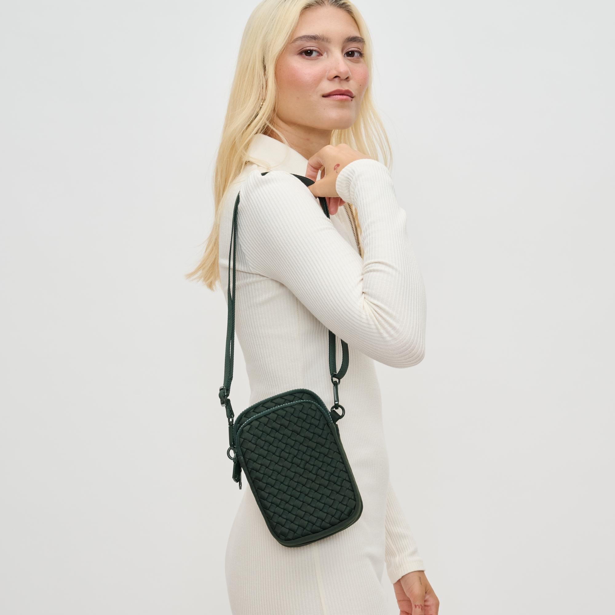 Divide & Conquer - Woven Neoprene Crossbody by Sol and Selene at Shirley Shoppe