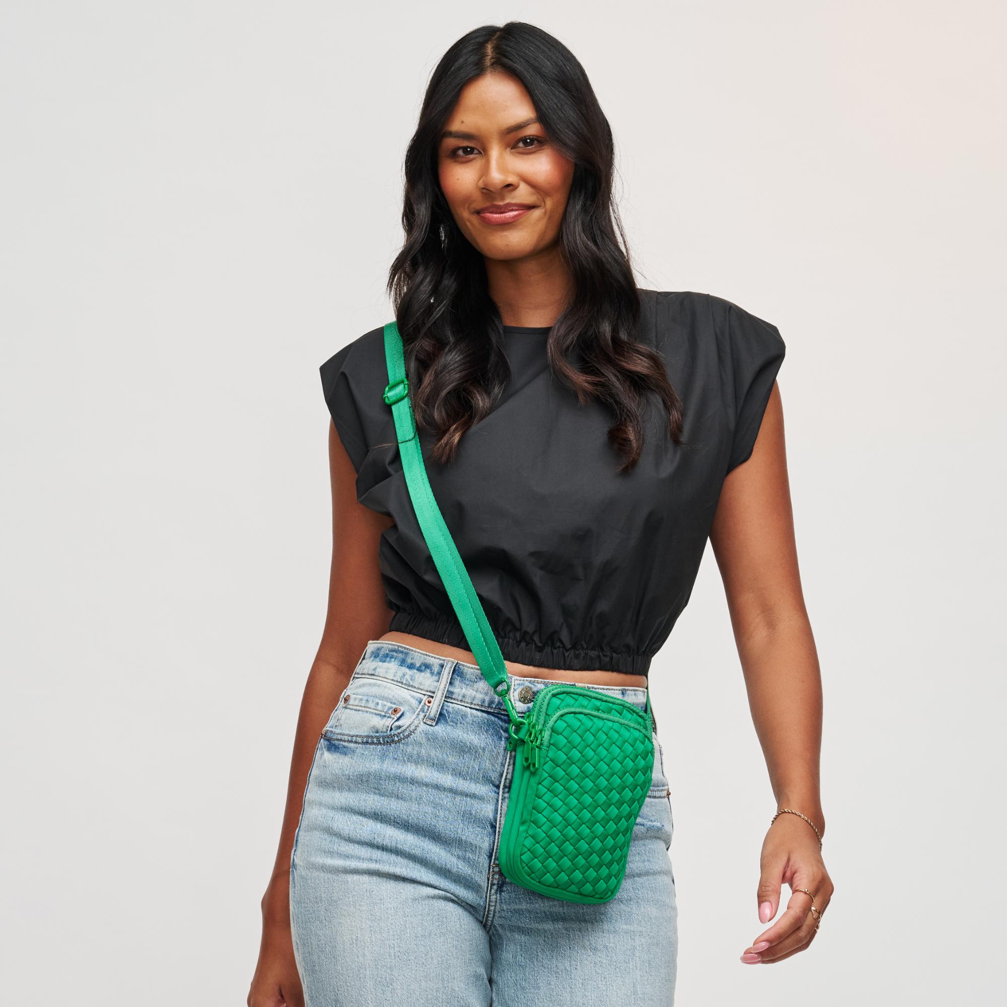 Divide & Conquer - Woven Neoprene Crossbody by Sol and Selene at Shirley Shoppe