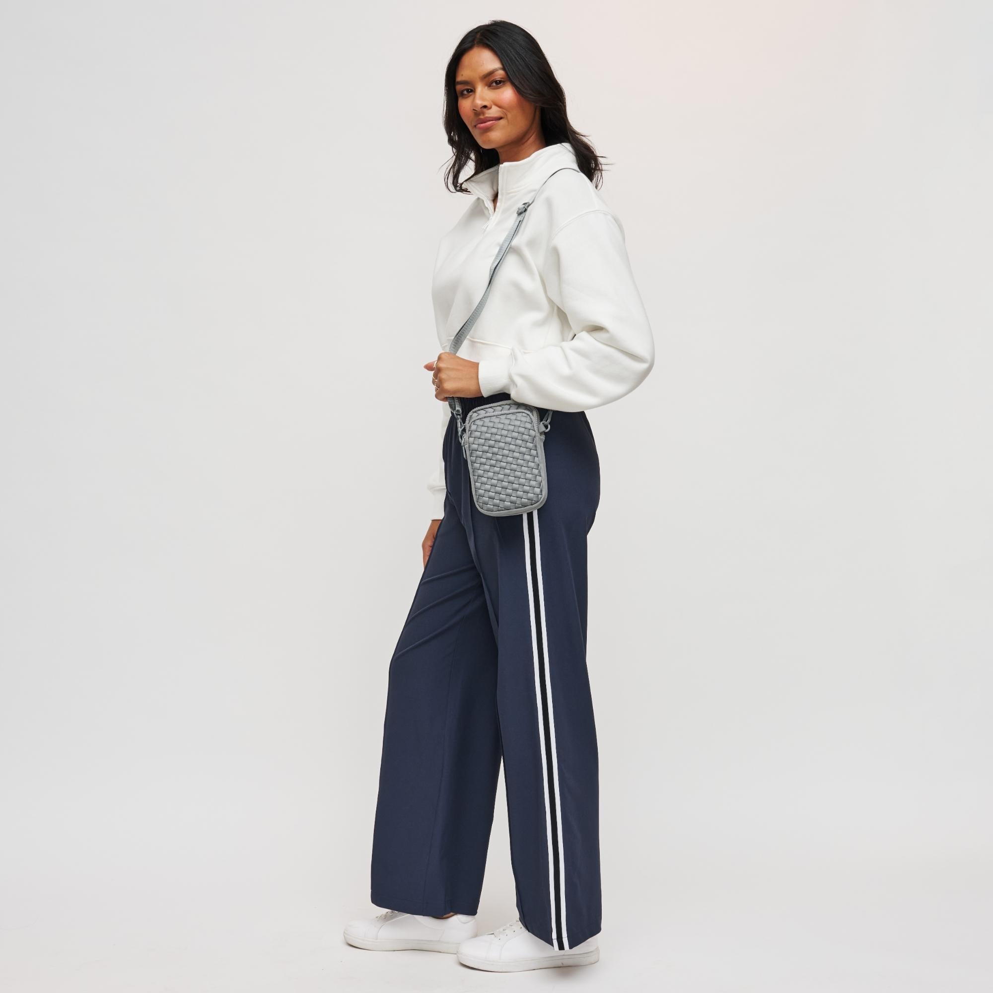 Divide & Conquer - Woven Neoprene Crossbody by Sol and Selene at Shirley Shoppe