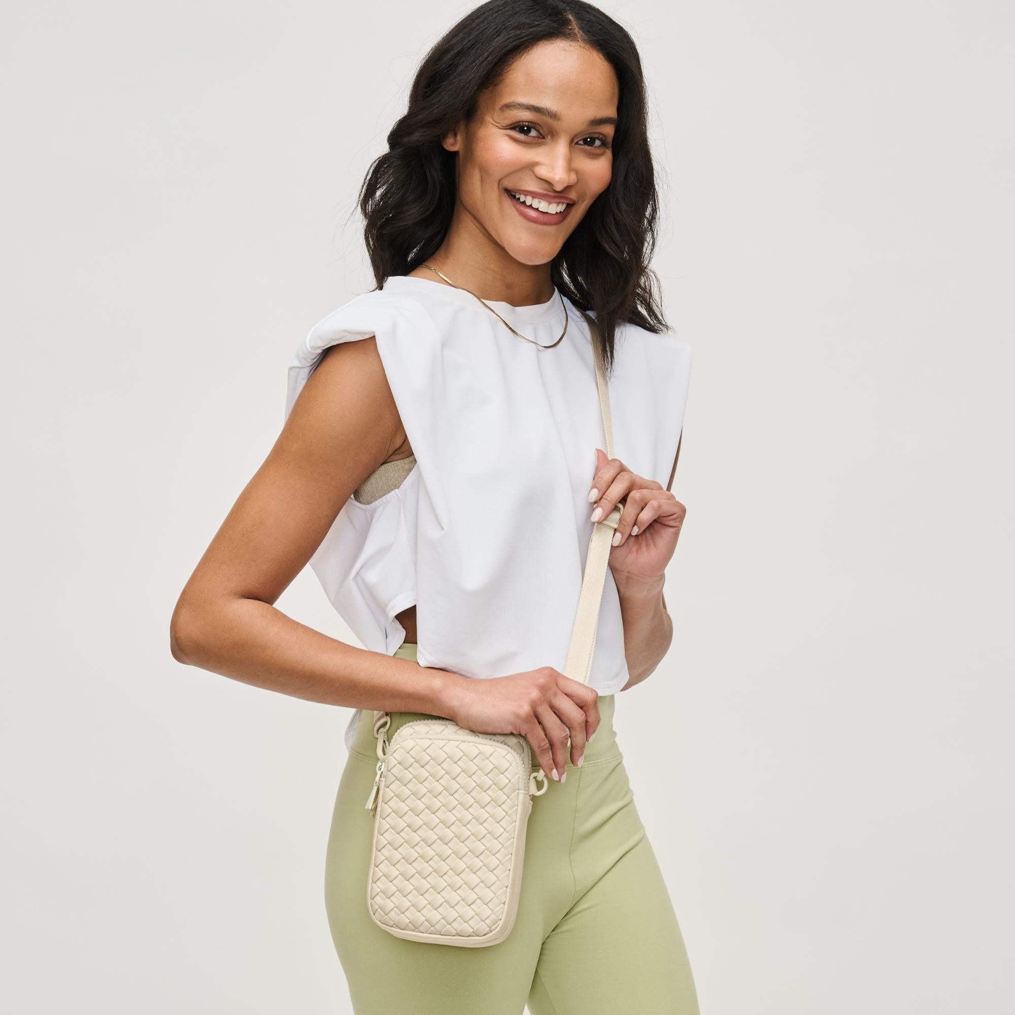 Divide & Conquer - Woven Neoprene Crossbody by Sol and Selene at Shirley Shoppe