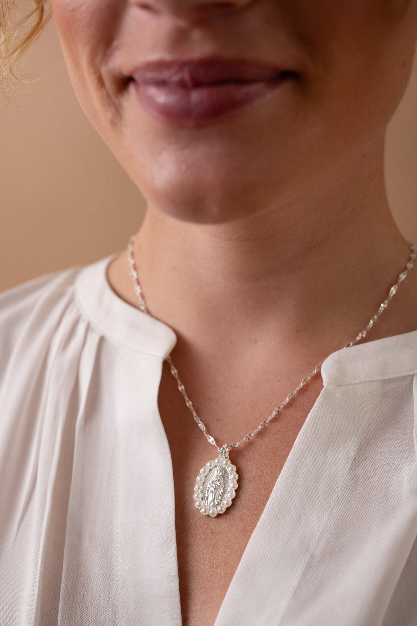 Divine Guides Mary Pendant Necklace by ALEX AND ANI at Shirley Shoppe