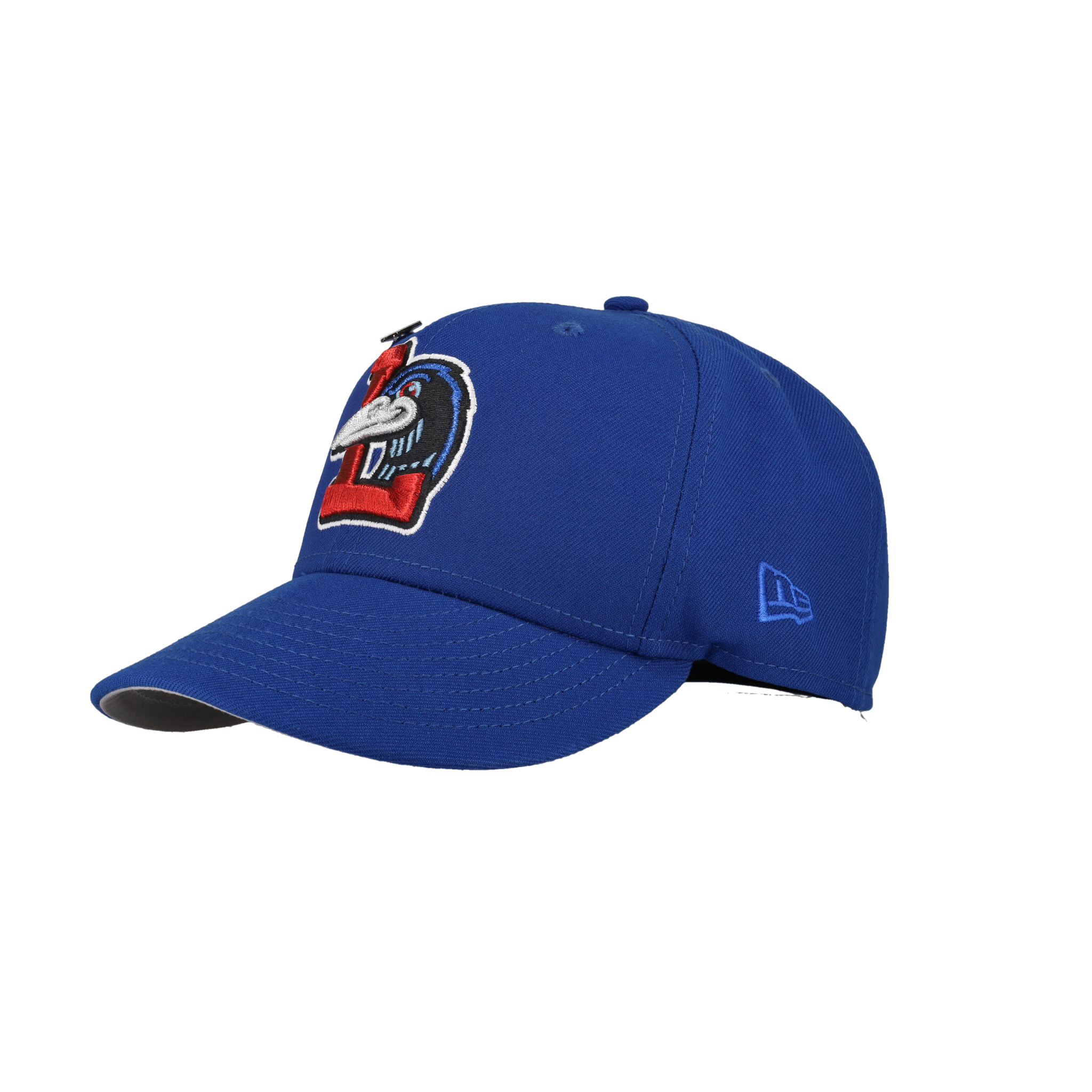 Great Lakes Loons Blue 60th Anniversary Patch 59Fifty Fitted Hat