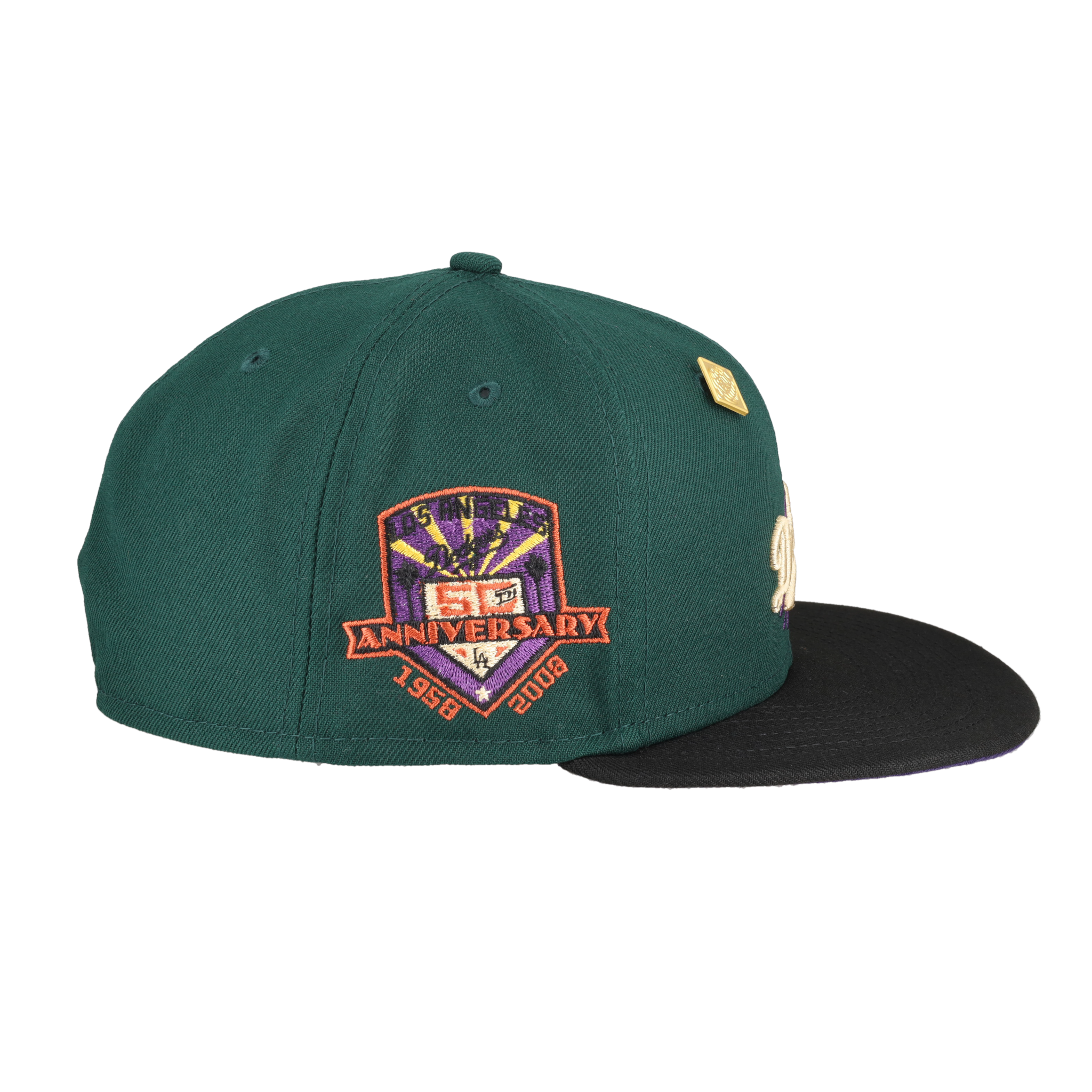 Brooklyn Dodgers Green Bark Collection 50th Anniversary Fitted Hat