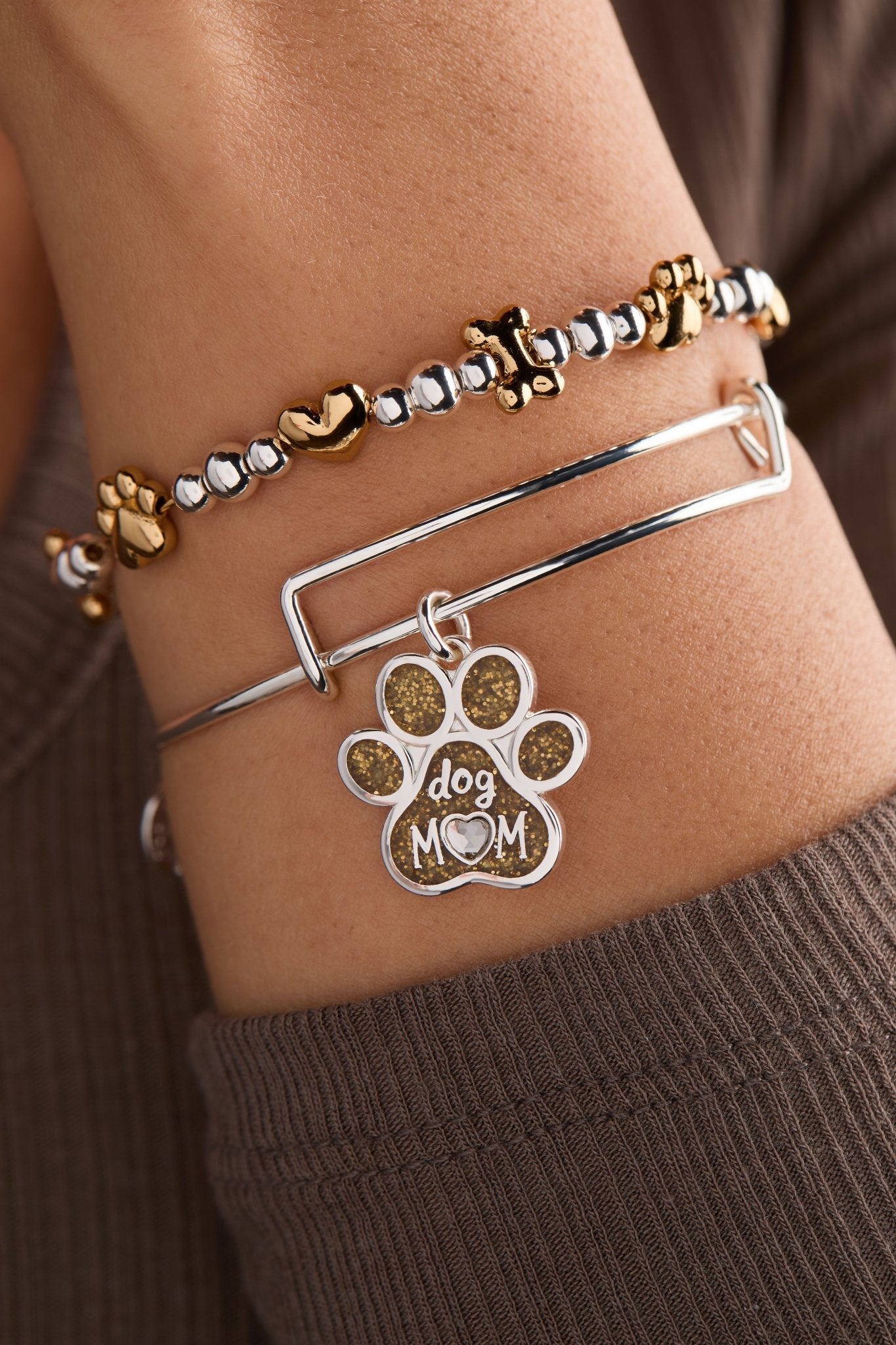Dog Mom Charm Bangle by ALEX AND ANI at Shirley Shoppe