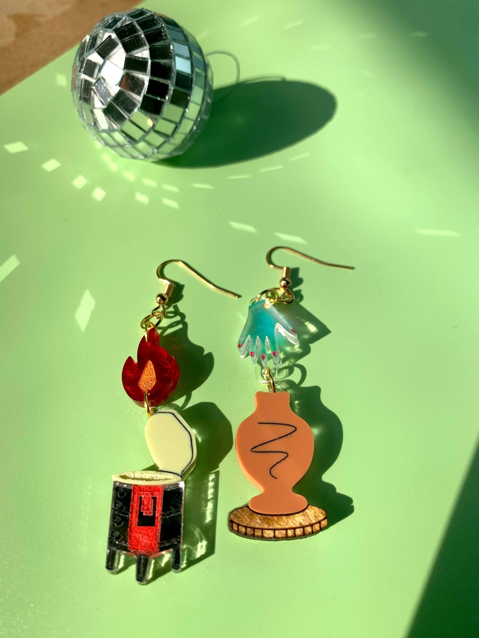 Don’t Clay With Me Statement Acrylic Earrings by Quirks! at Shirley Shoppe